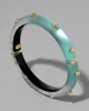Crystal Studded Lucite Hinge Bracelet- Mint Green sold by Alexis Bittar