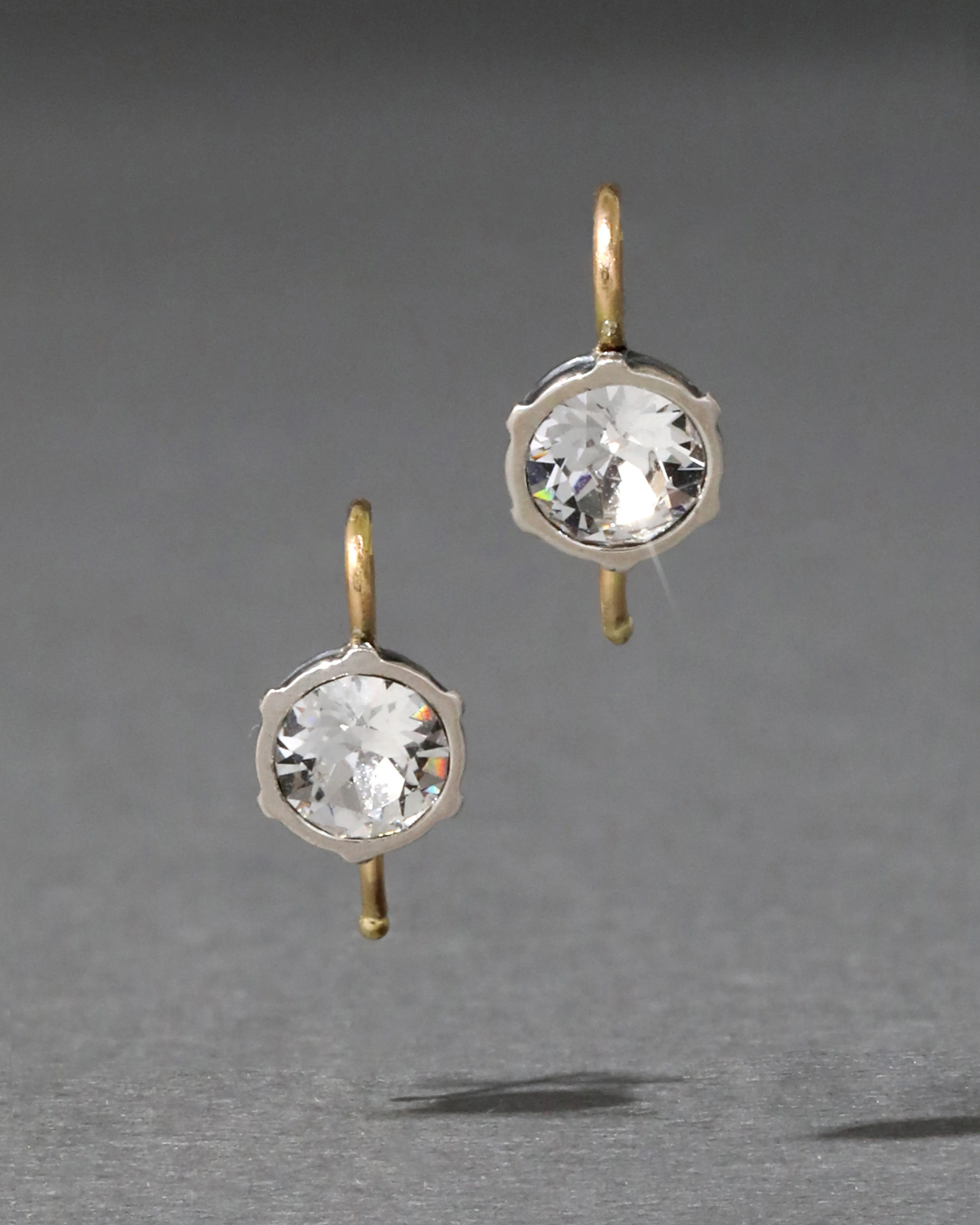 Sterling Silver & 14k Gold Petite Cut Luminous Crystal Wire Earring sold by Alexis Bittar