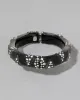 Punk Deco Lucite Crystal Hinge Bracelet- Black sold by Alexis Bittar