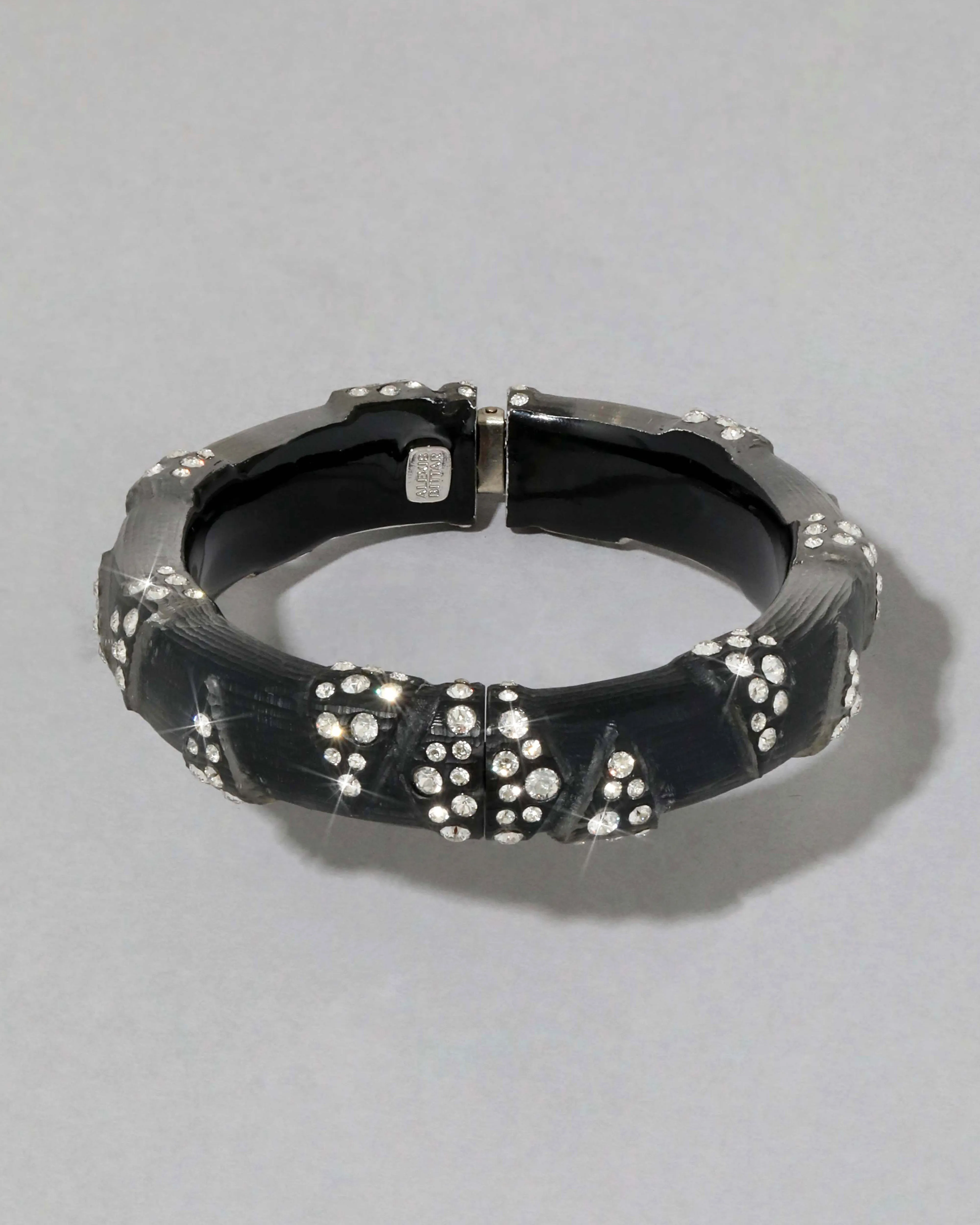 Punk Deco Lucite Crystal Hinge Bracelet- Black sold by Alexis Bittar product image thumbnail 3