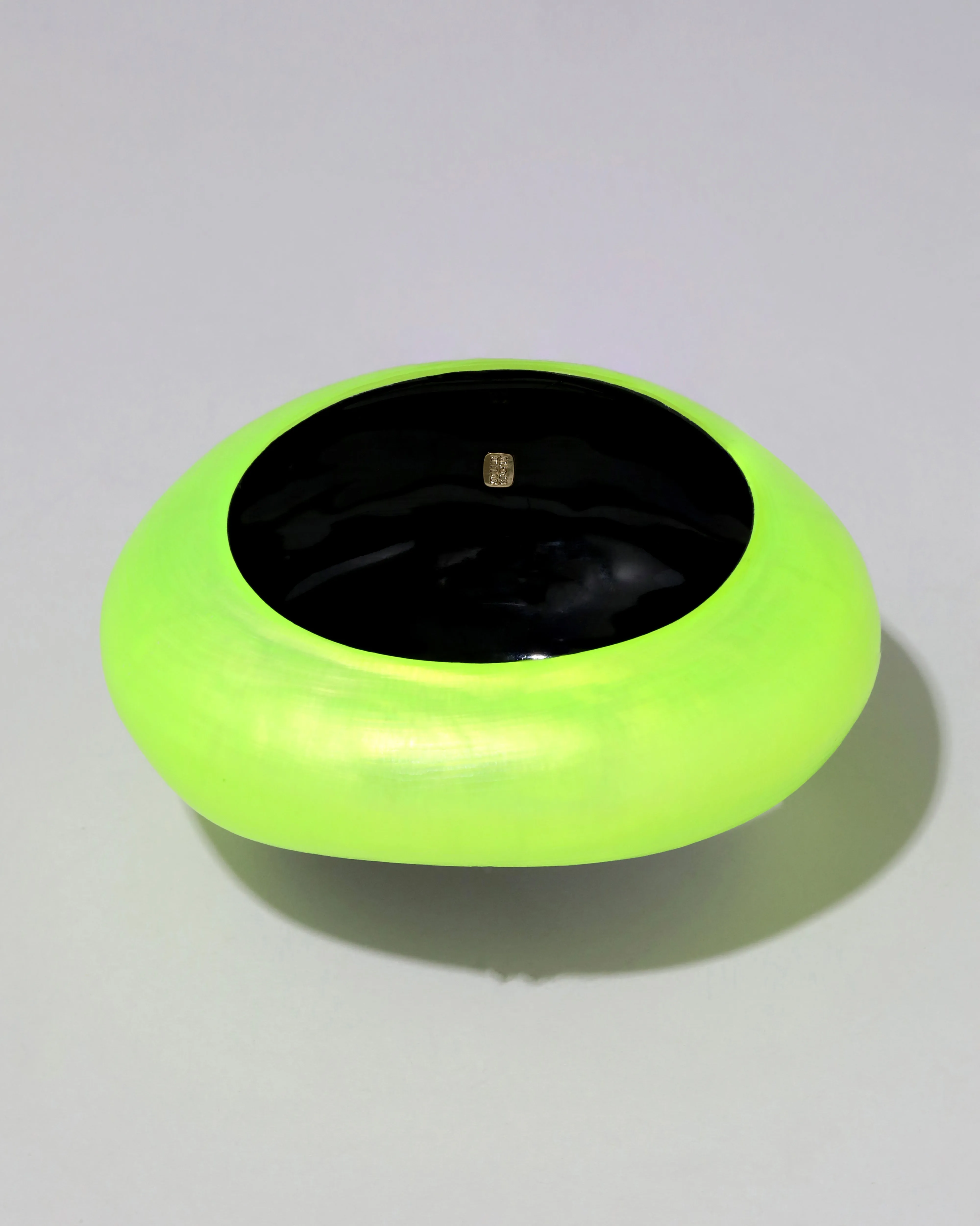 Puffy Lucite Tapered Bangle Bracelet- Neon Yellow sold by Alexis Bittar product image thumbnail 4