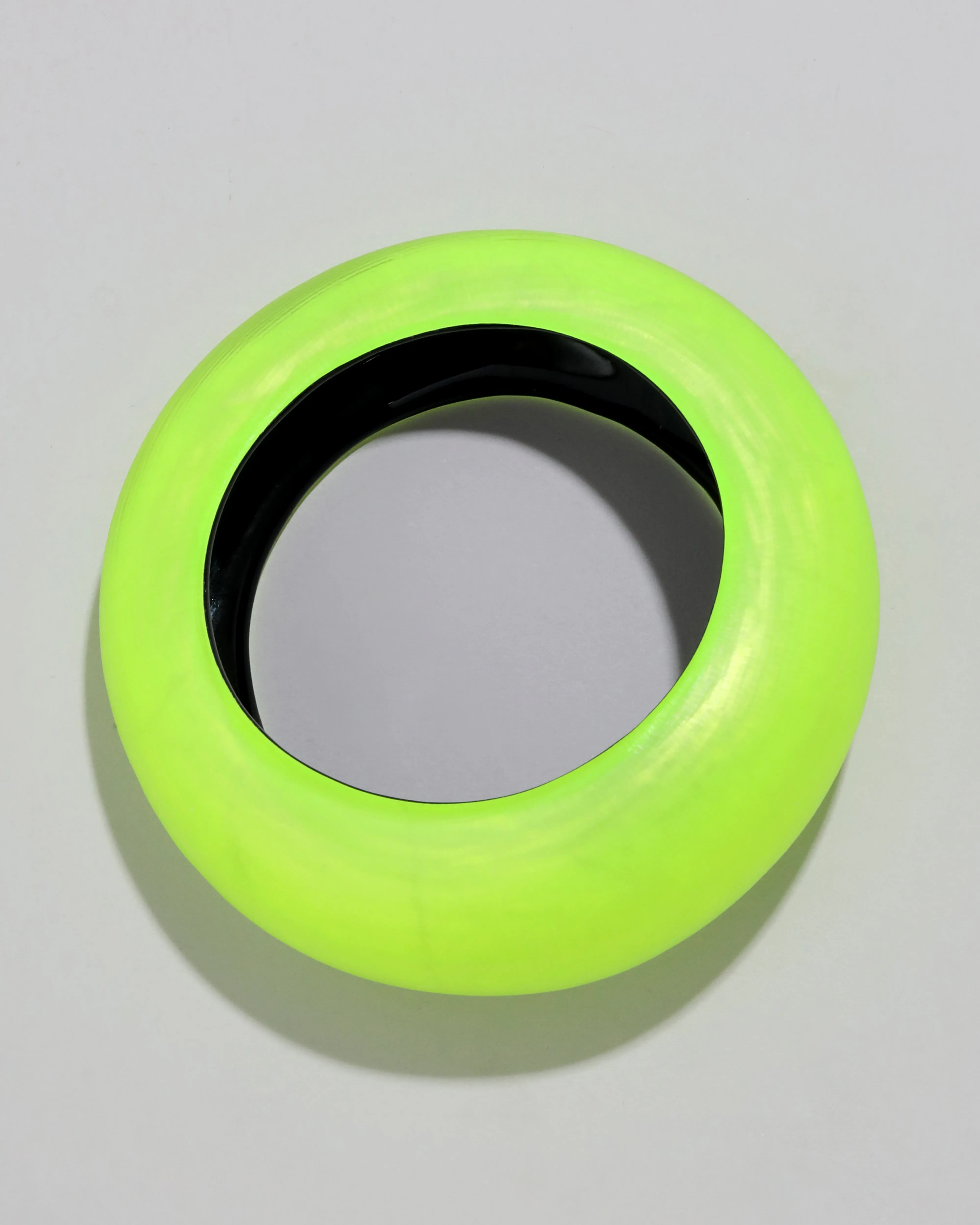 Puffy Lucite Tapered Bangle Bracelet- Neon Yellow sold by Alexis Bittar product image thumbnail 5