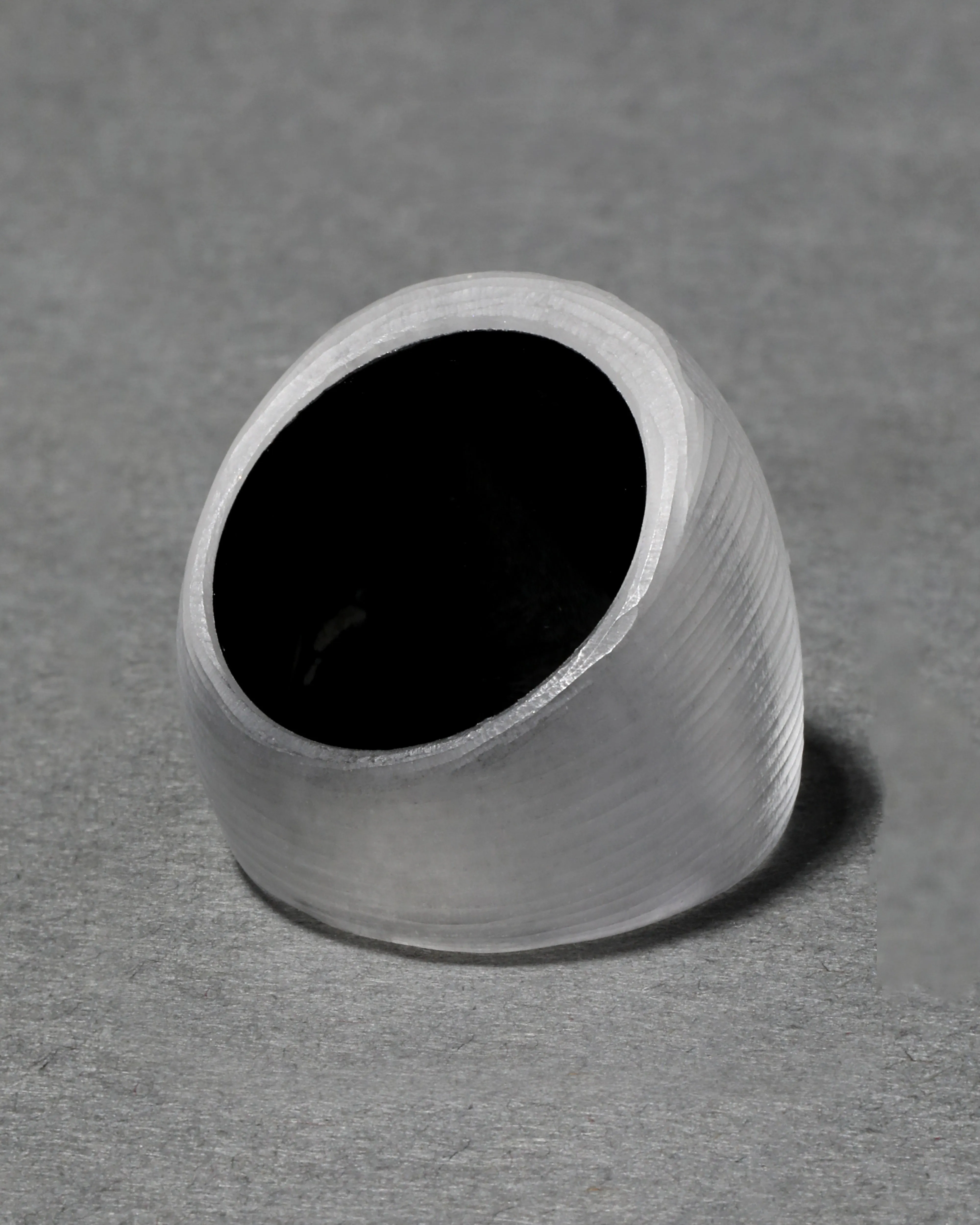 Lucite Block Ring- Pewter sold by Alexis Bittar product image thumbnail 4