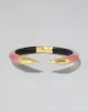 Mirrored Pyramid Lucite Brake Hinge Bracelet- Muted Pink sold by Alexis Bittar