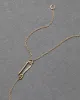 Sterling Silver & 14k Gold Cut Luminous Crystal Solitaire Necklace sold by Alexis Bittar