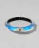 Crystal Studded Lucite Hinge Bracelet- Cerulean sold by Alexis Bittar