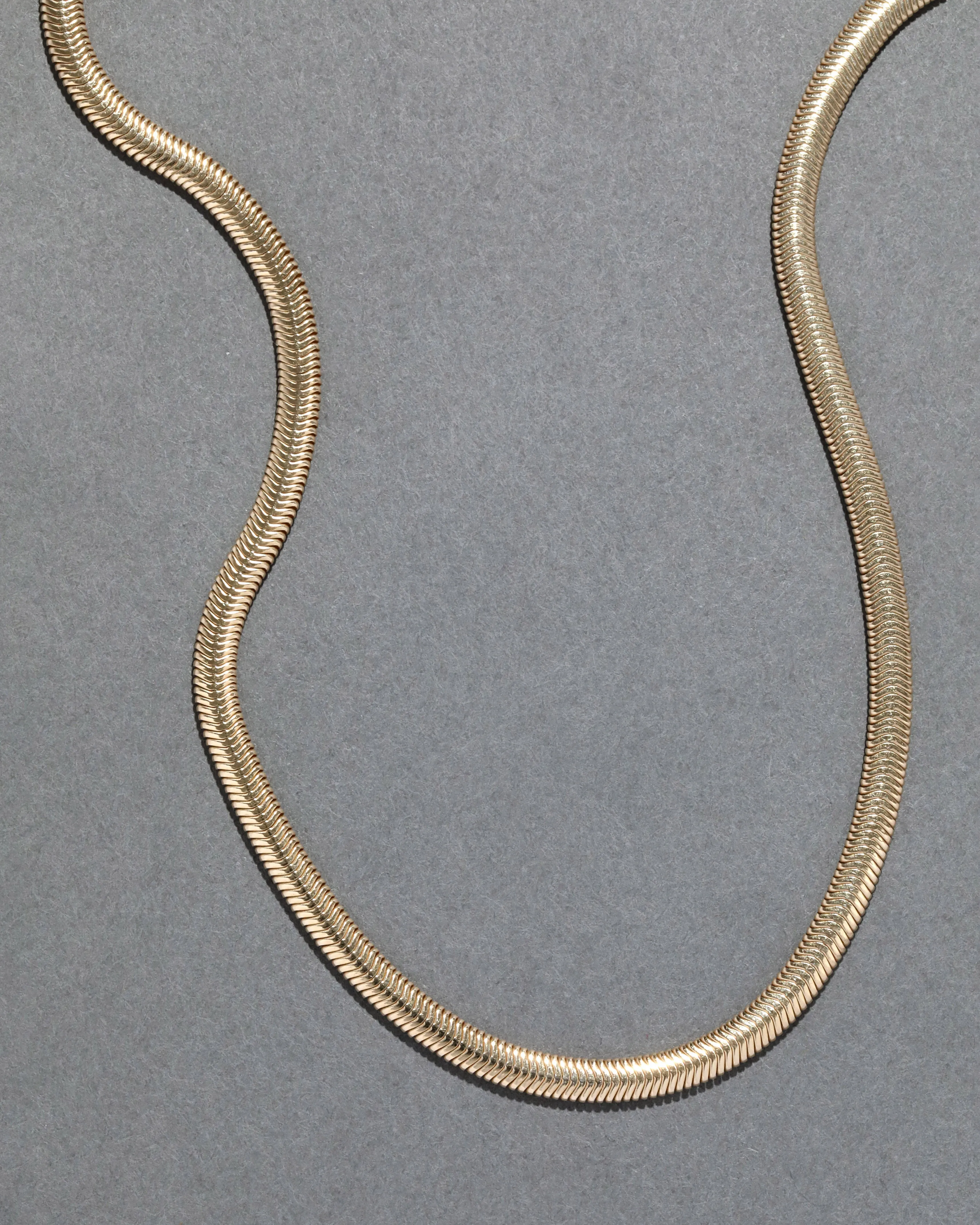Vintage 1980s 14k Gold Chevron Herringbone Necklace sold by Alexis Bittar