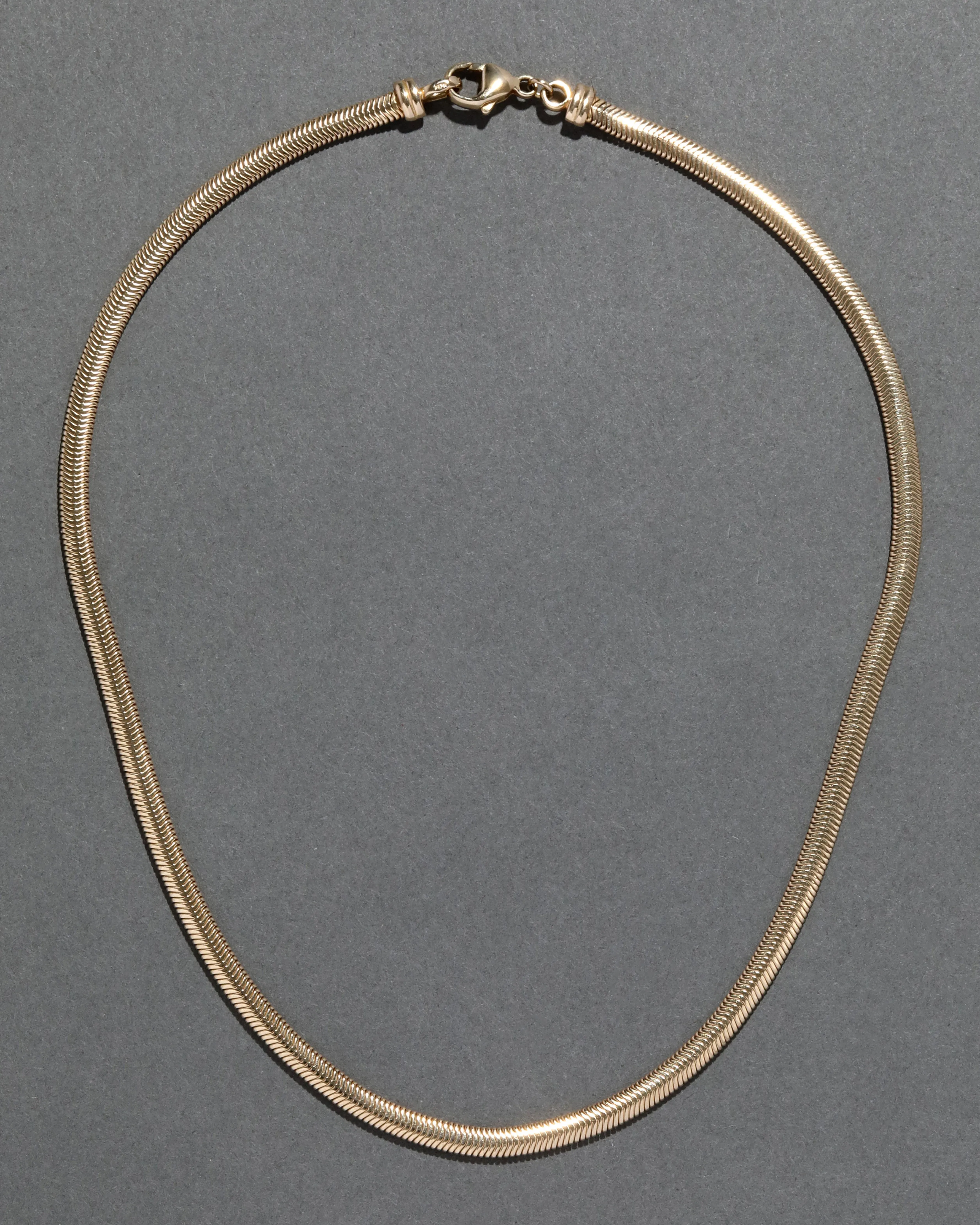 Vintage 1980s 14k Gold Chevron Herringbone Necklace sold by Alexis Bittar product image thumbnail 2