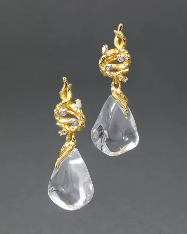 Liquid Vine Lucite Small Raindrop Earring sold by Alexis Bittar