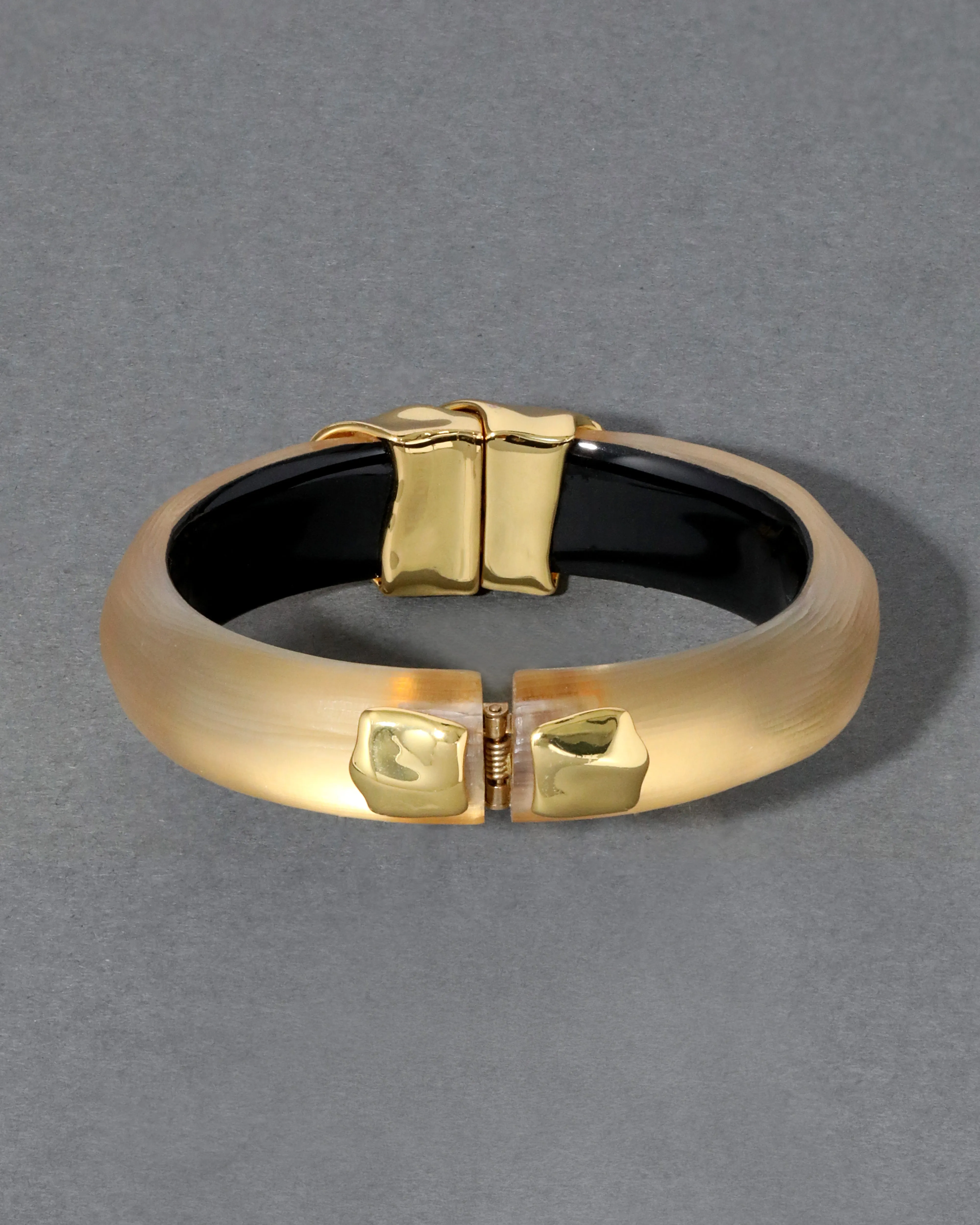 Molten Gold Lucite Hinge Bracelet- Gold sold by Alexis Bittar product image thumbnail 4