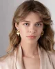 Crumpled Small Post Earring- Gold sold by Alexis Bittar