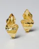 Crumpled Small Post Earring- Gold sold by Alexis Bittar