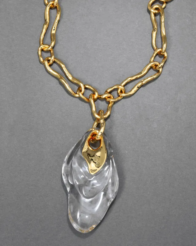 Liquid Lucite Ripple Necklace sold by Alexis Bittar