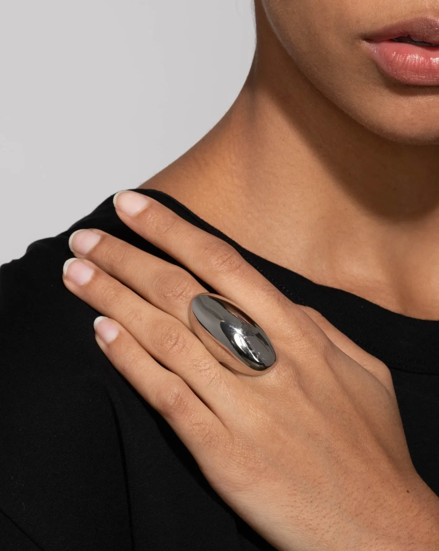 Molten Silver Knuckle Ring sold by Alexis Bittar product image thumbnail 4