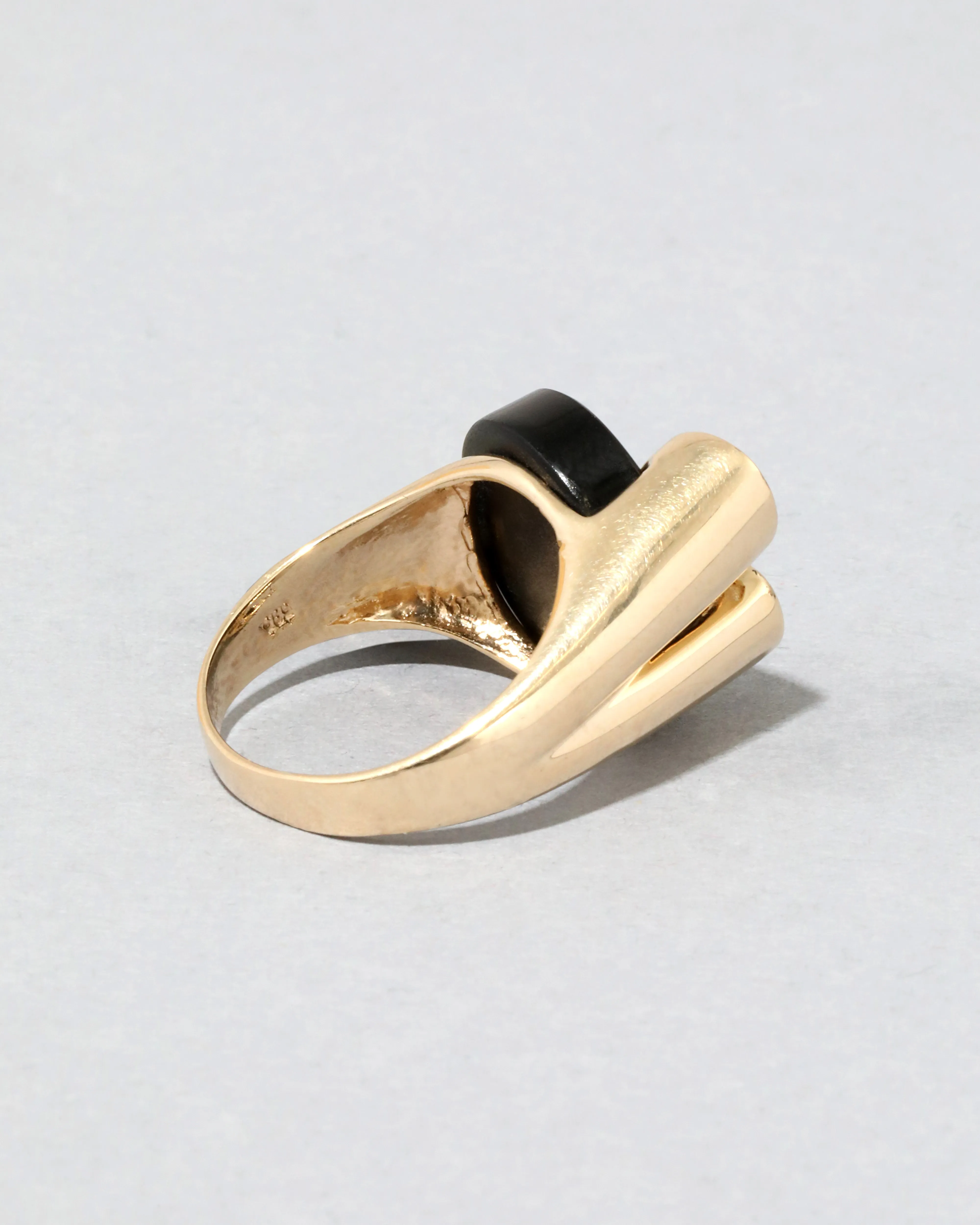 Vintage 1970s 14k Gold & Onyx Ring sold by Alexis Bittar product image thumbnail 4