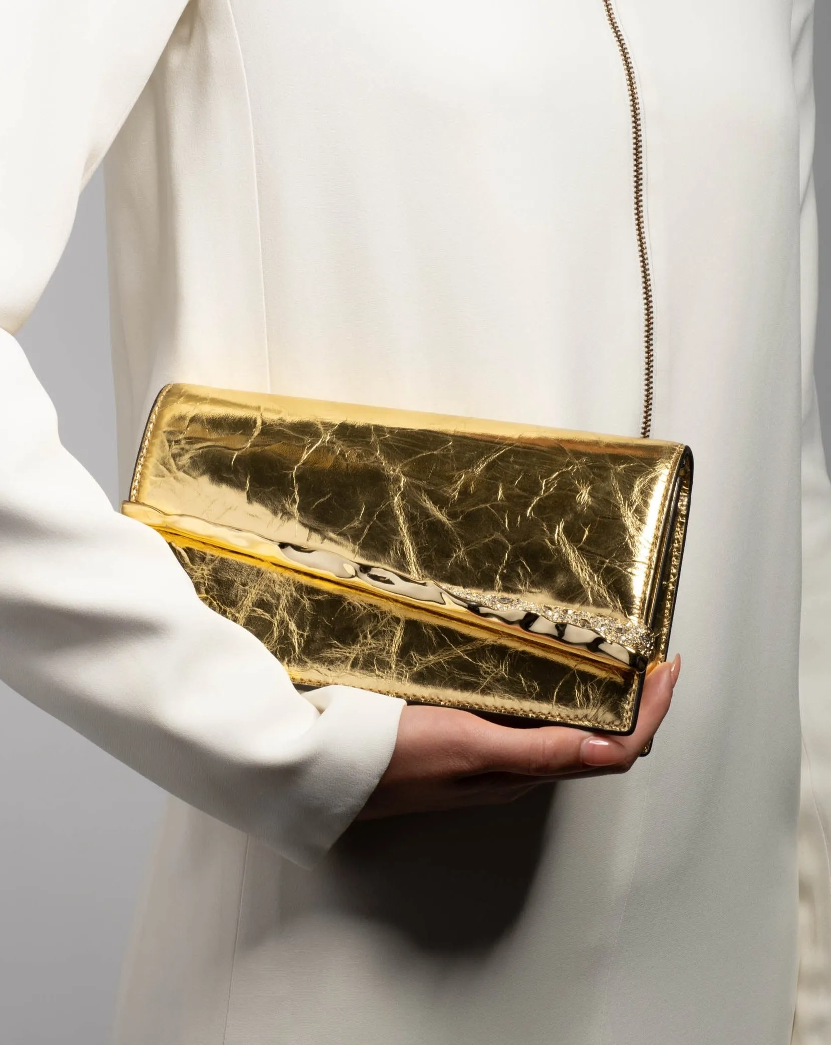 Gold Angular Convertible Crossbody Bag- Gold sold by Alexis Bittar product image thumbnail 2
