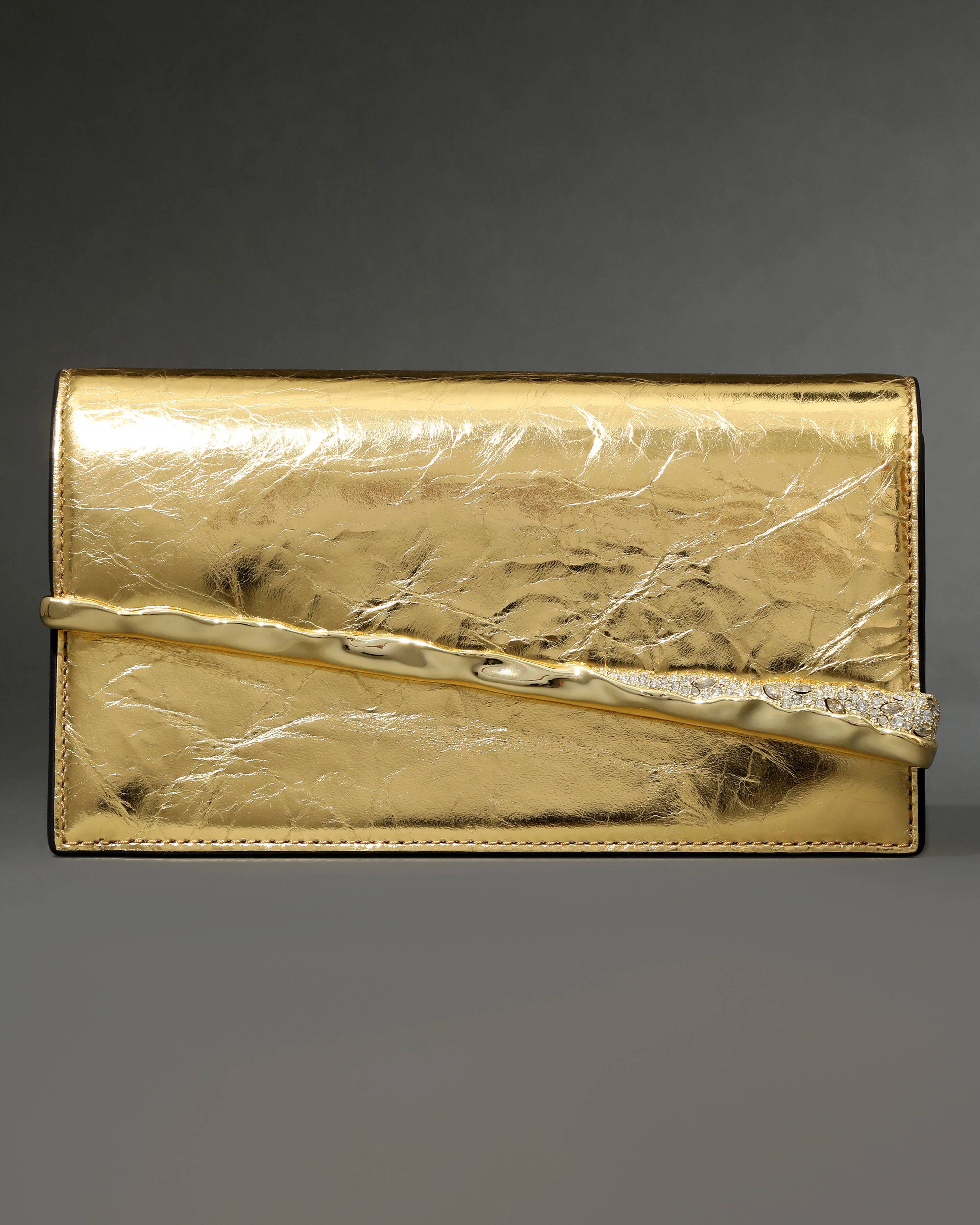 Gold Angular Convertible Crossbody Bag- Gold sold by Alexis Bittar