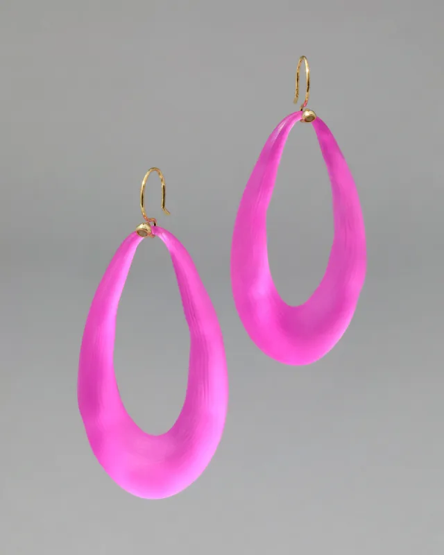 Lucite Link Wire Earring- Azalea sold by Alexis Bittar