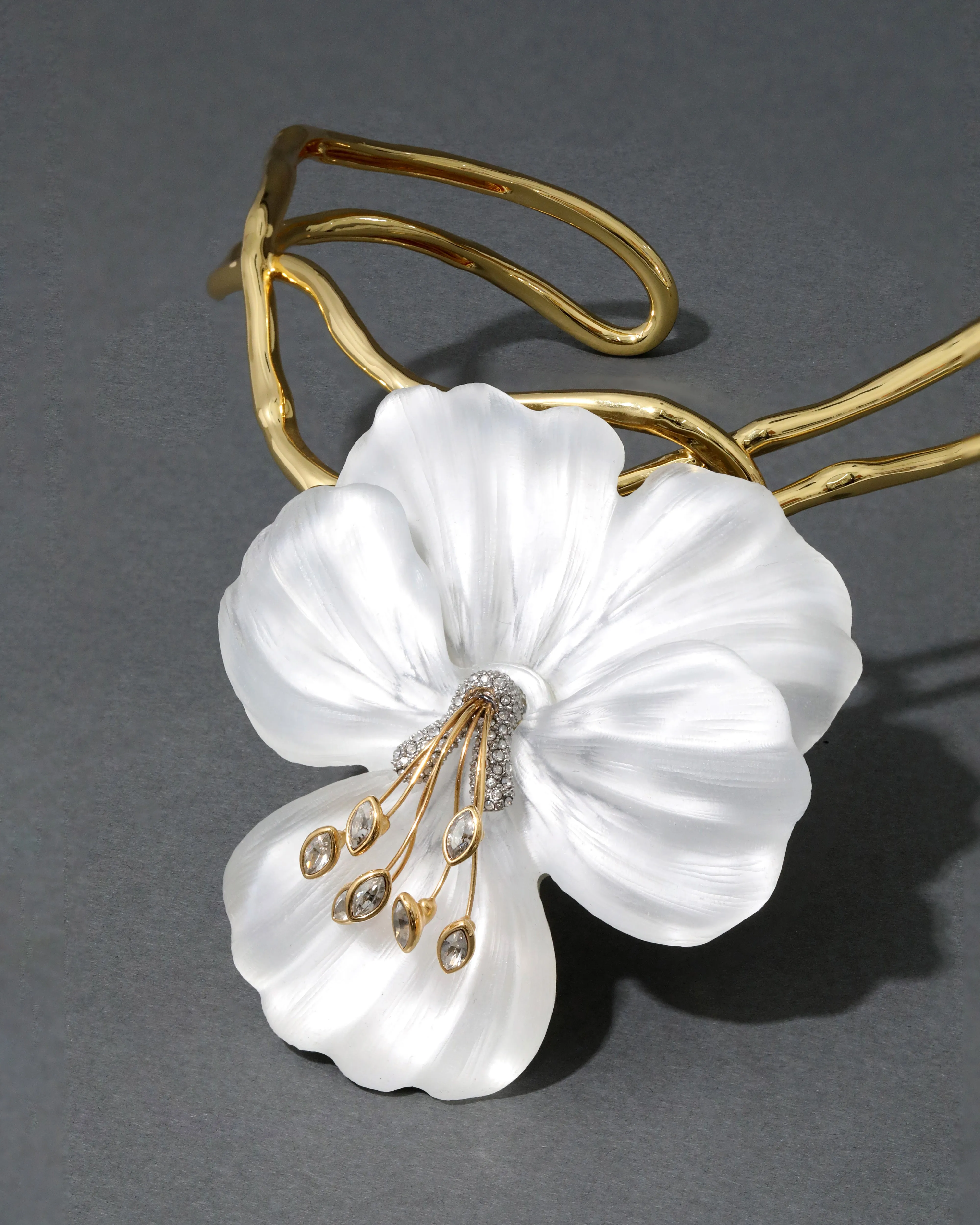 Pansy Lucite Vine Collar- Night Pansy sold by Alexis Bittar product image thumbnail 5