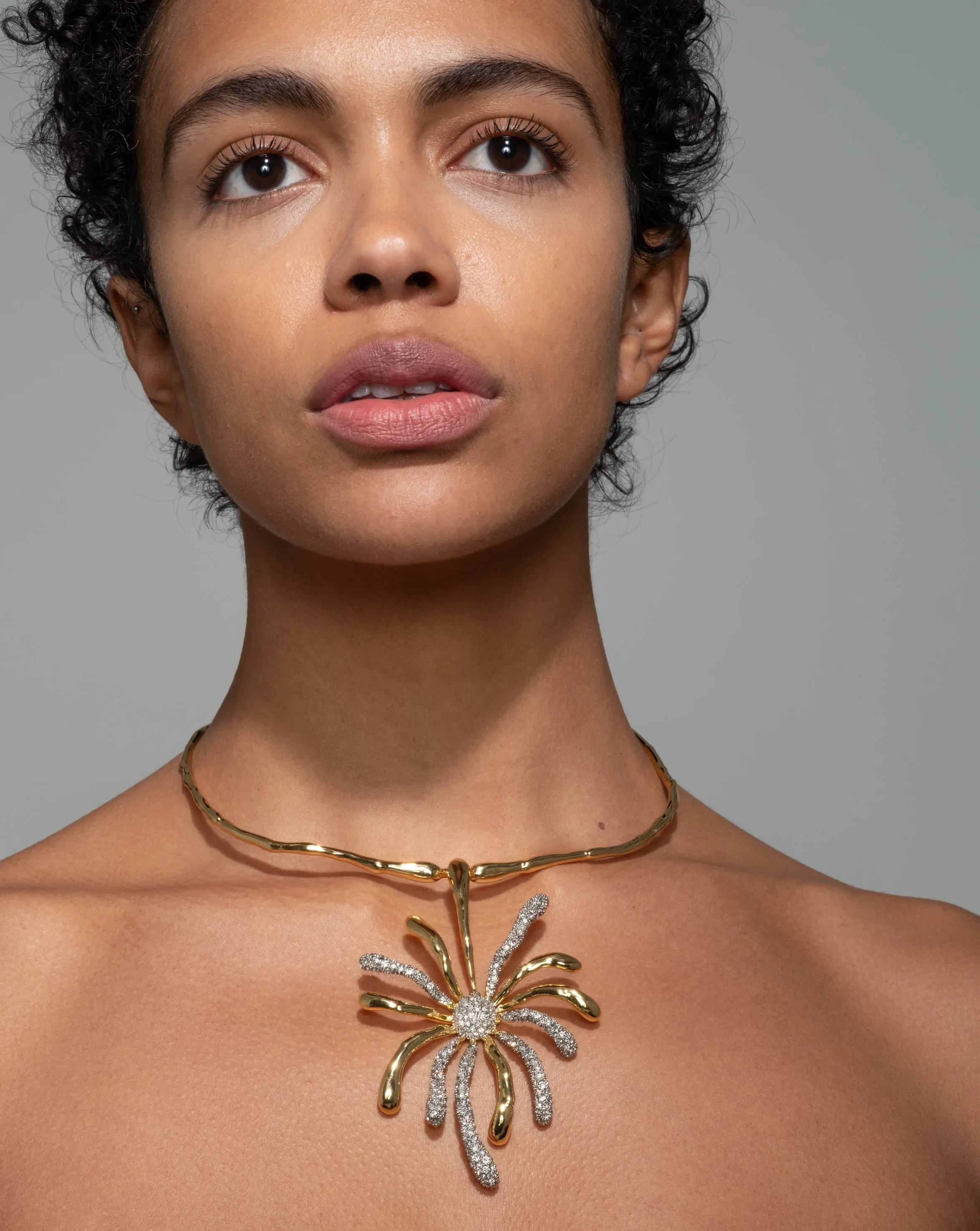 Solanales Crystal Sunburst Collar sold by Alexis Bittar product image thumbnail 2