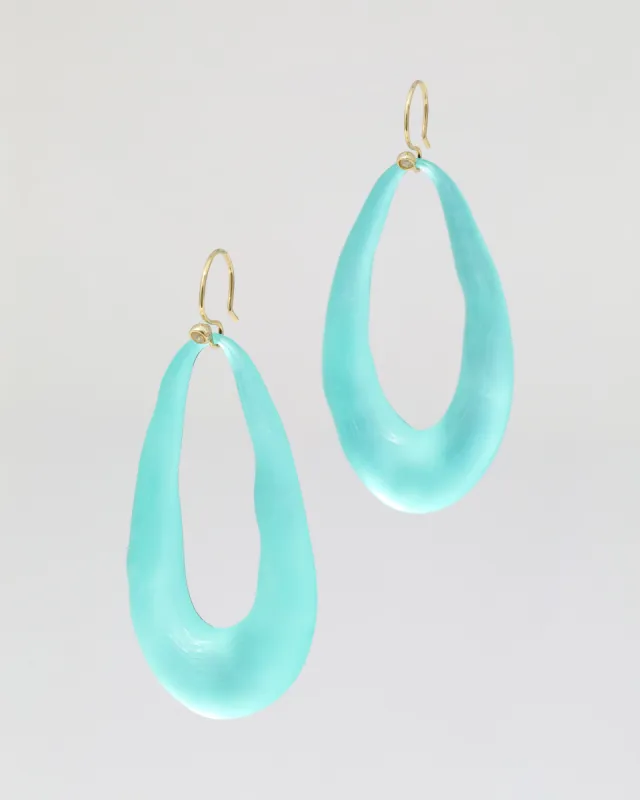 Lucite Link Wire Earring- Mint Green sold by Alexis Bittar