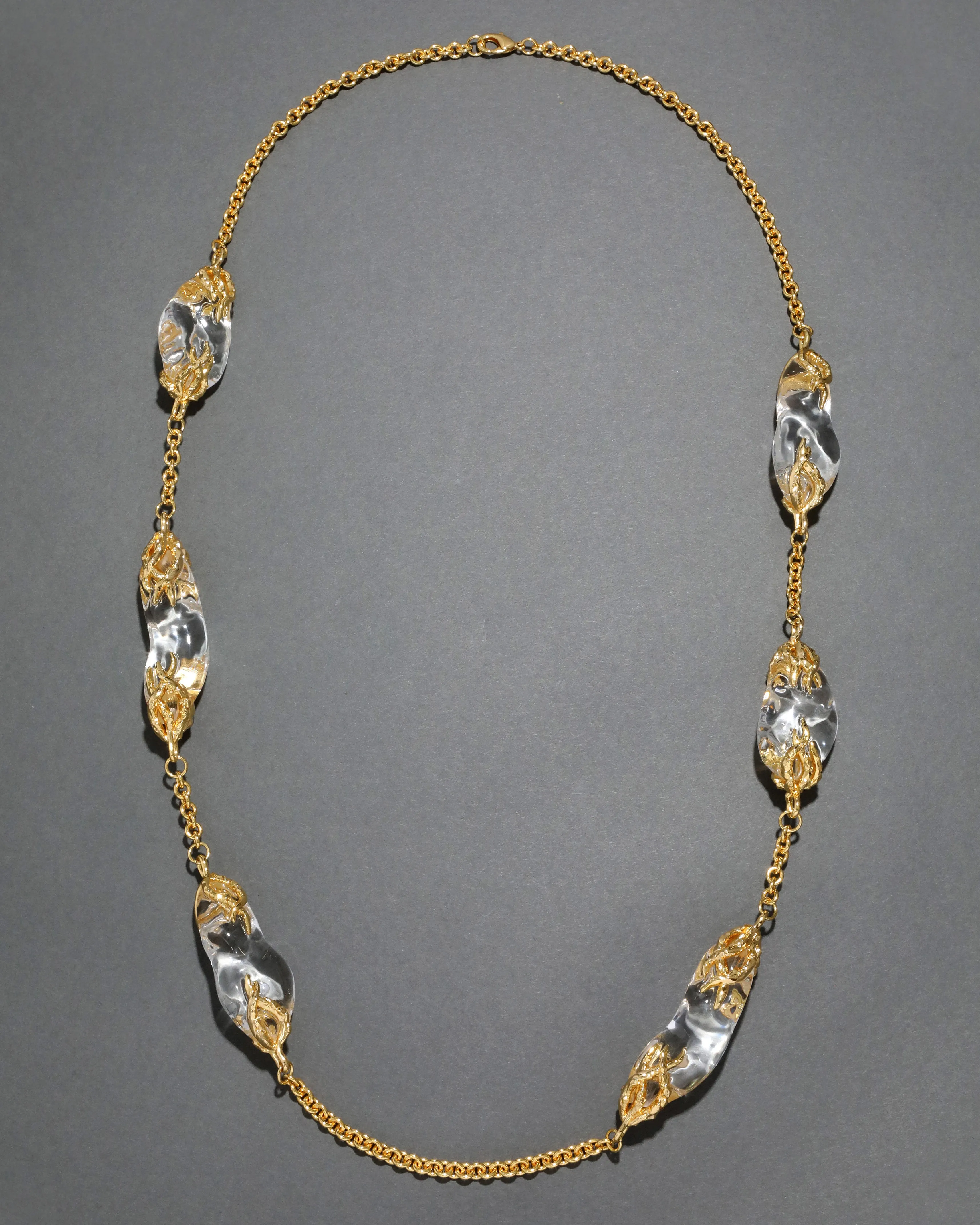 Liquid Vine Lucite Long Station Necklace sold by Alexis Bittar product image thumbnail 4