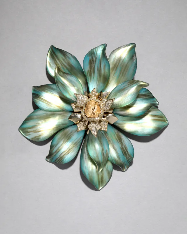 Archive Desert Jasmine Large Lucite Flower Pin sold by Alexis Bittar
