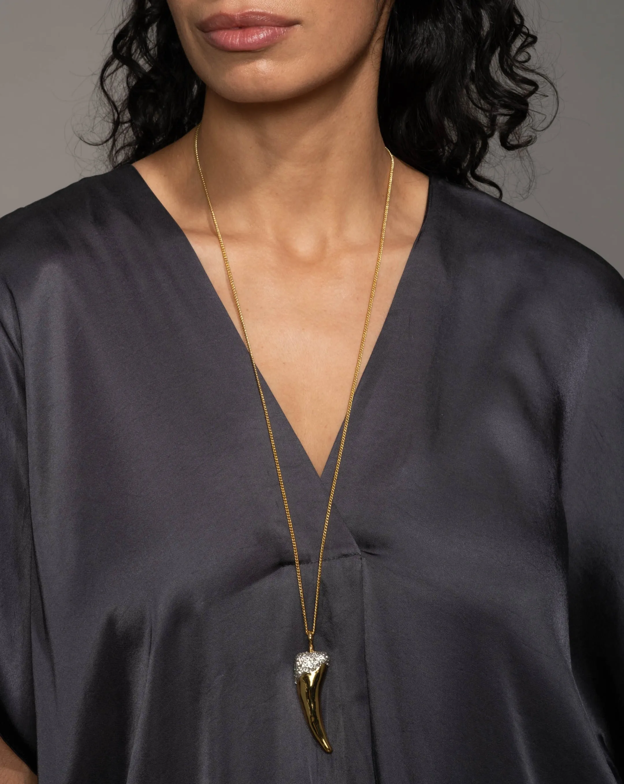 Solanales Crystal Horn Long Necklace sold by Alexis Bittar product image thumbnail 2