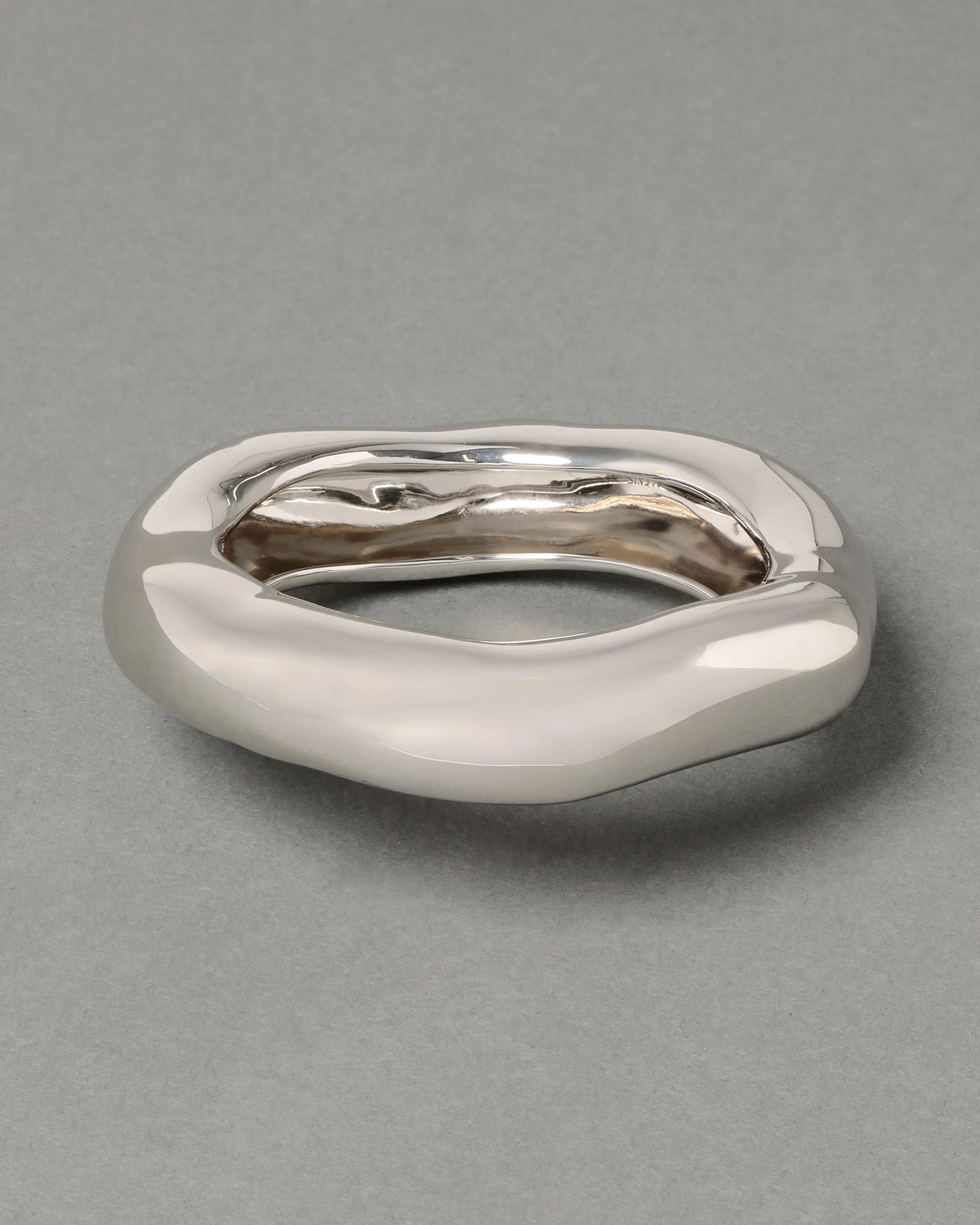 Large Molten Bangle Bracelet - Silver sold by Alexis Bittar product image thumbnail 2