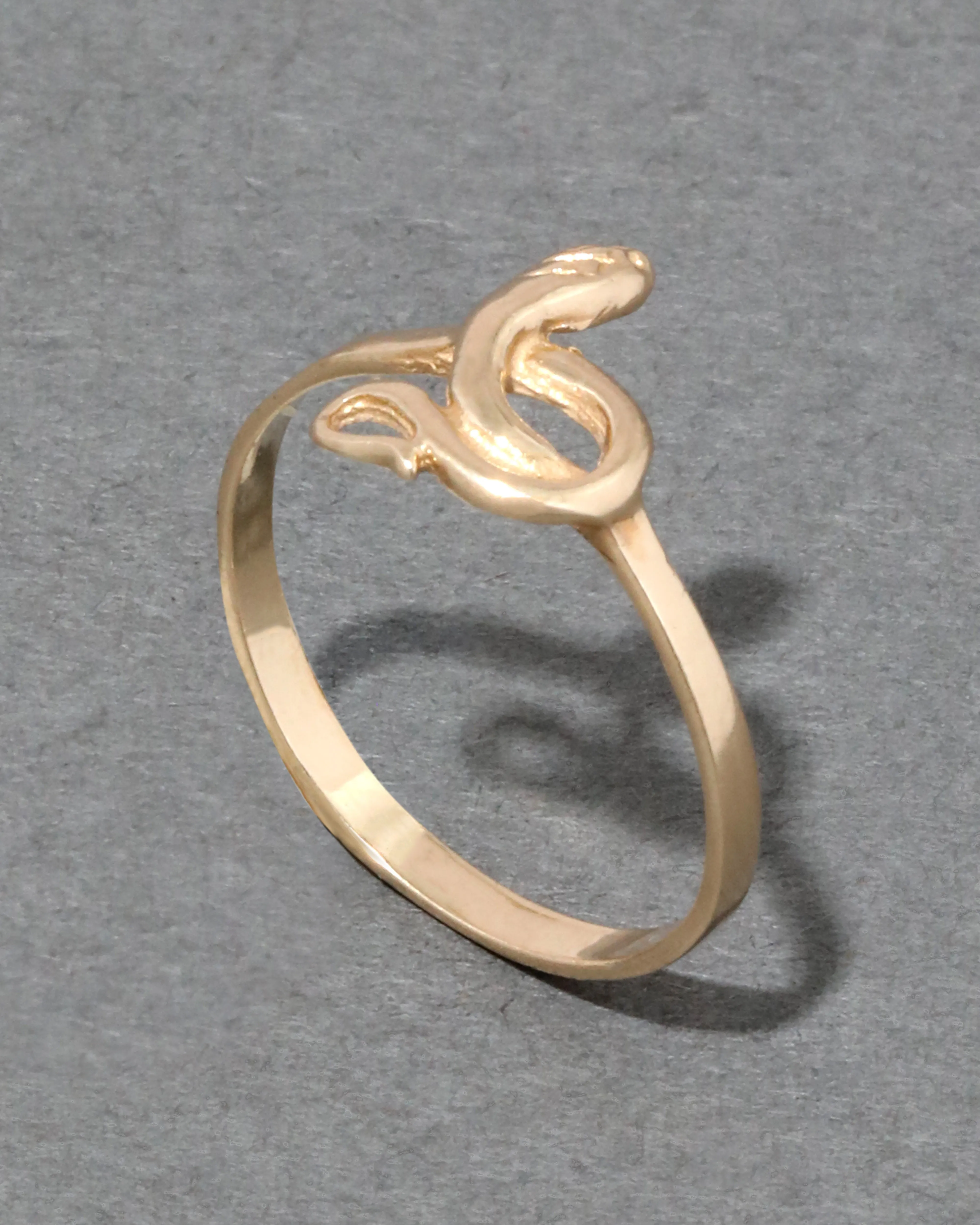 Vintage 1970s 10k Gold Snake Ring sold by Alexis Bittar