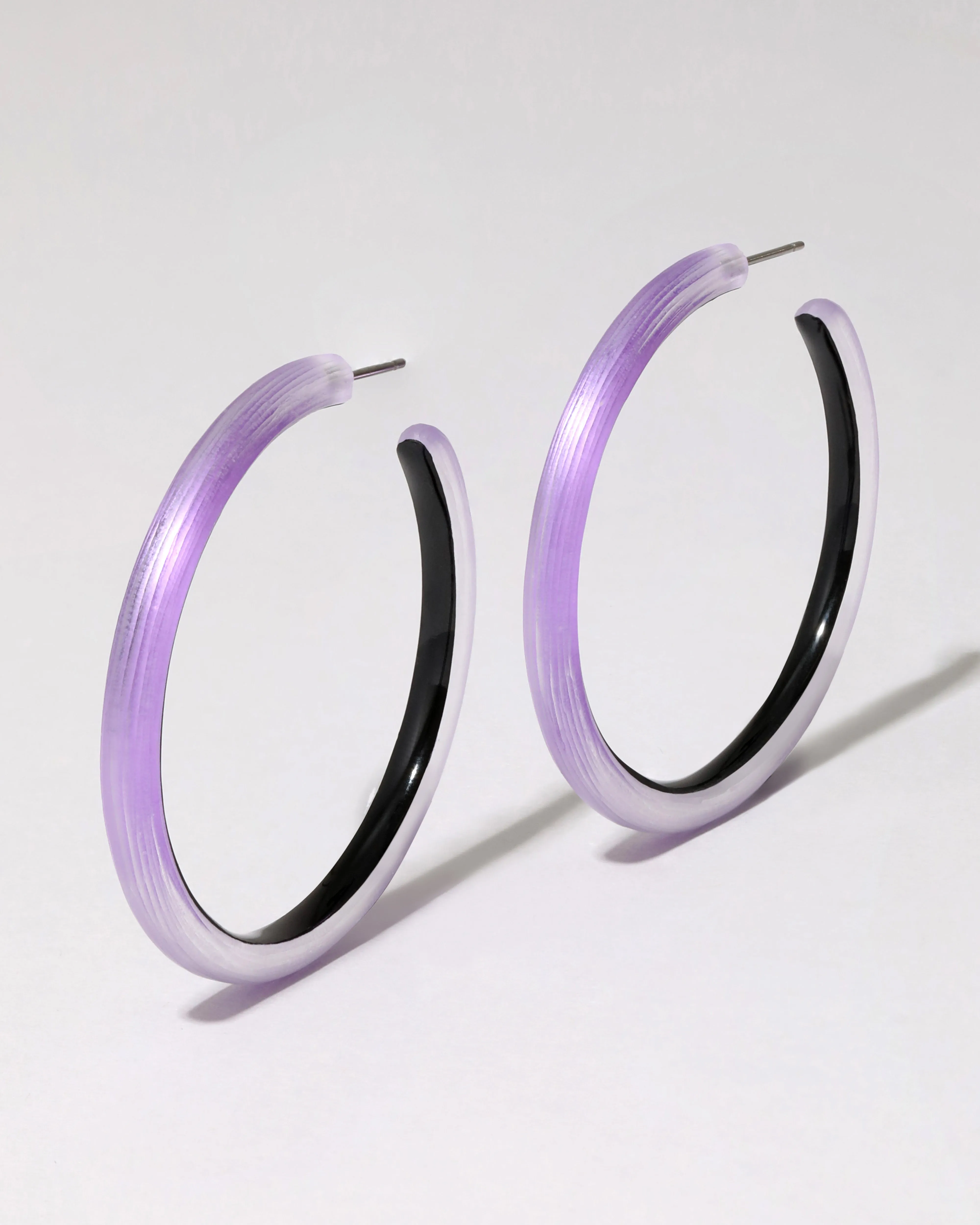 Skinny Lucite Hoop Earring- Amethyst sold by Alexis Bittar