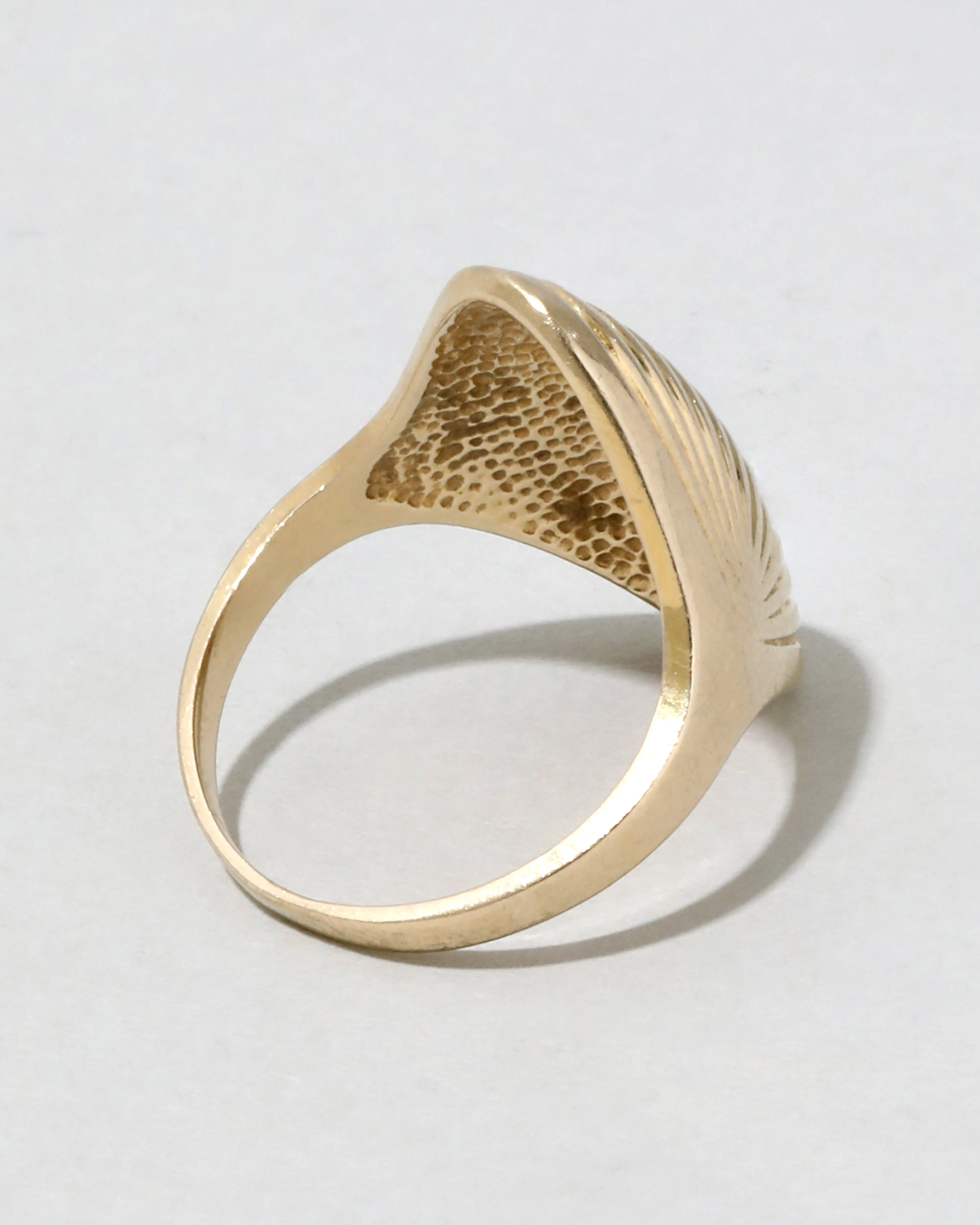 Vintage 1970s 14k Gold Domed Geometric Ring sold by Alexis Bittar product image thumbnail 3