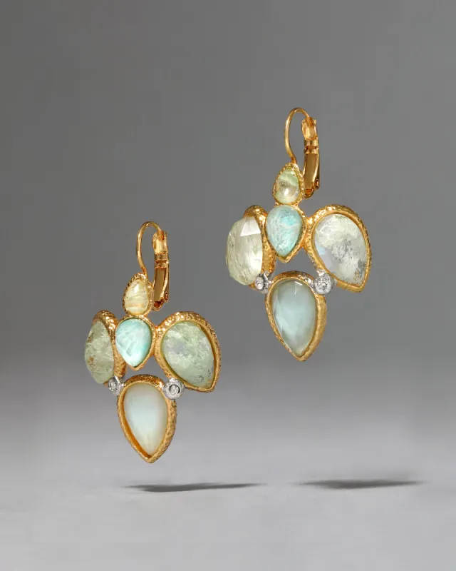 Archive Stone Cluster Leverback Earring sold by Alexis Bittar