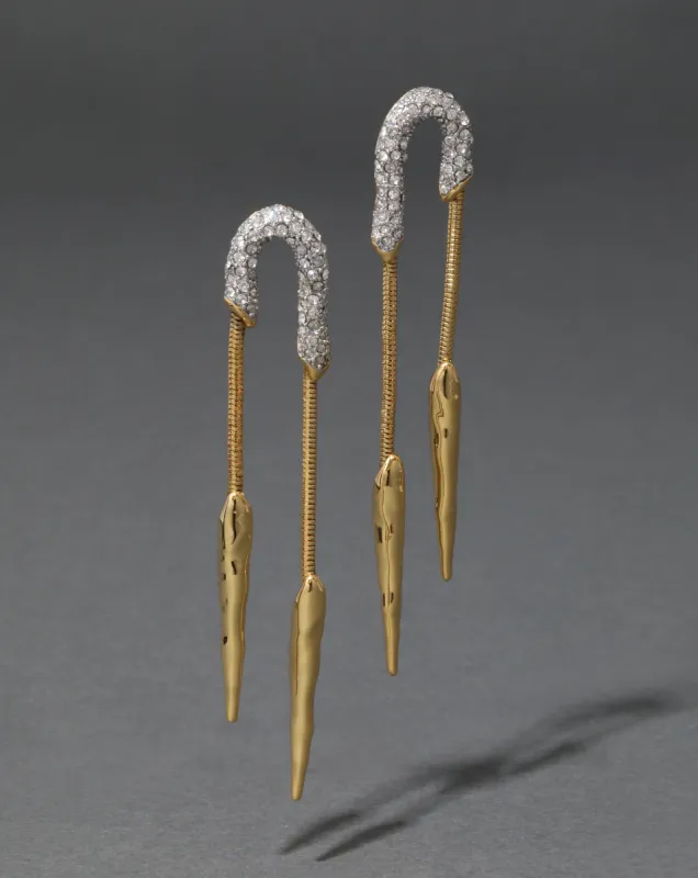 Solanales Crystal Chained Spear Earring sold by Alexis Bittar