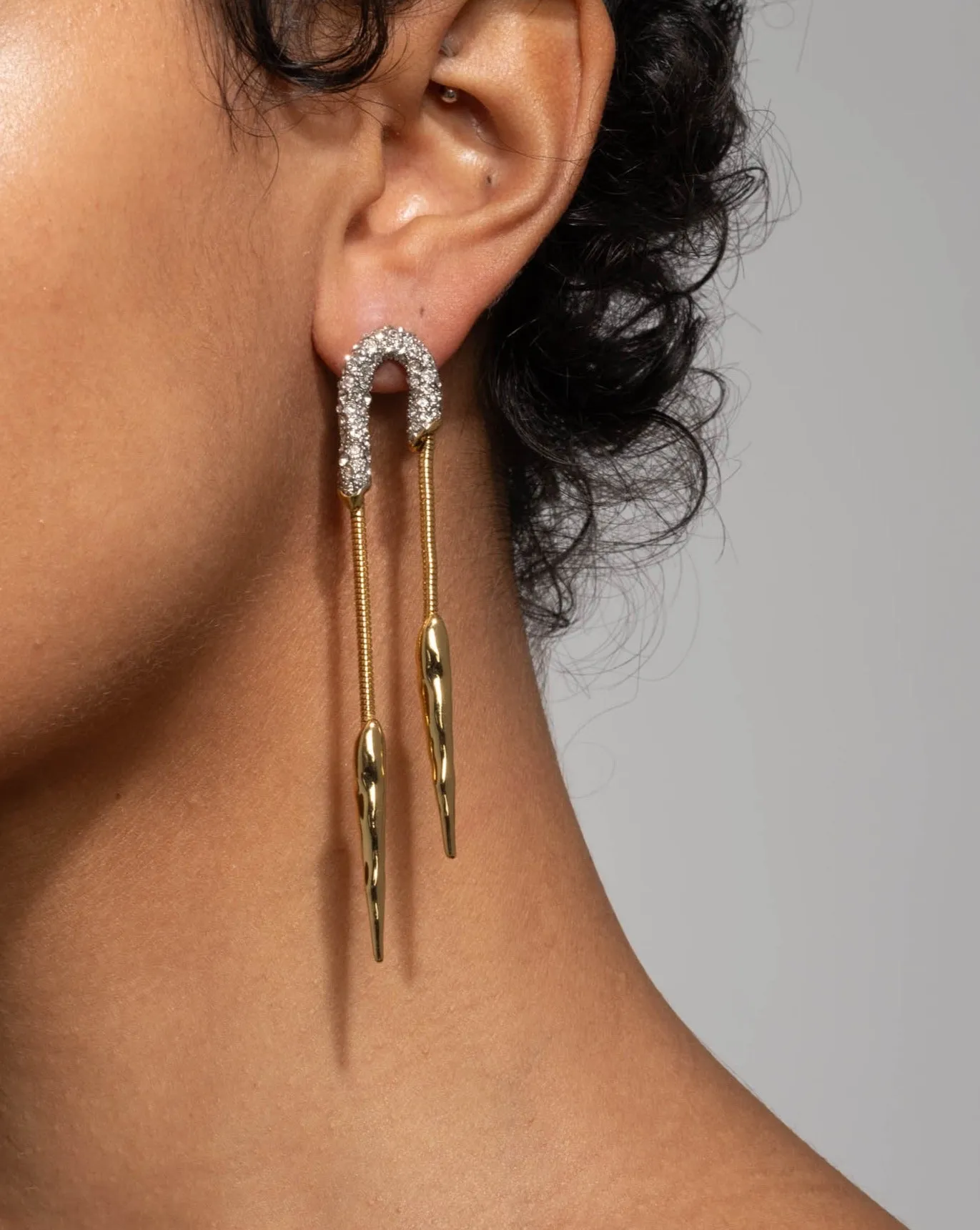 Solanales Crystal Chained Spear Earring sold by Alexis Bittar product image thumbnail 4
