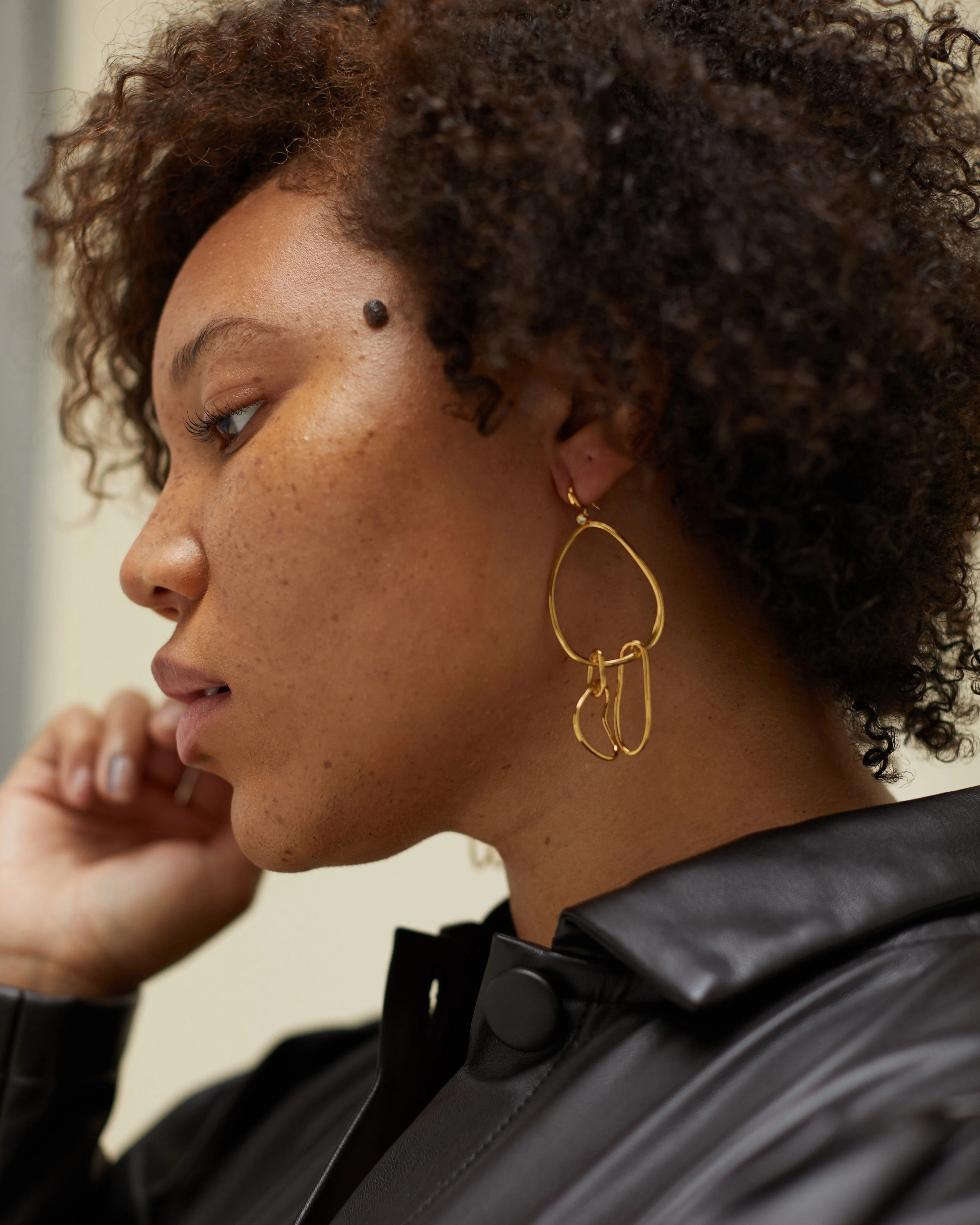 Twisted Gold Large Mobile Earring sold by Alexis Bittar product image thumbnail 4