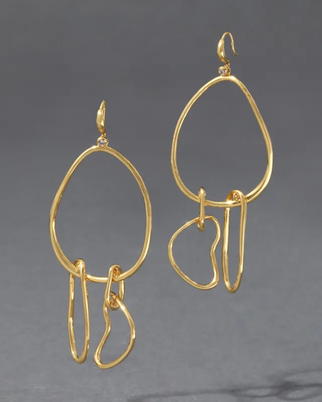 Twisted Gold Large Mobile Earring sold by Alexis Bittar
