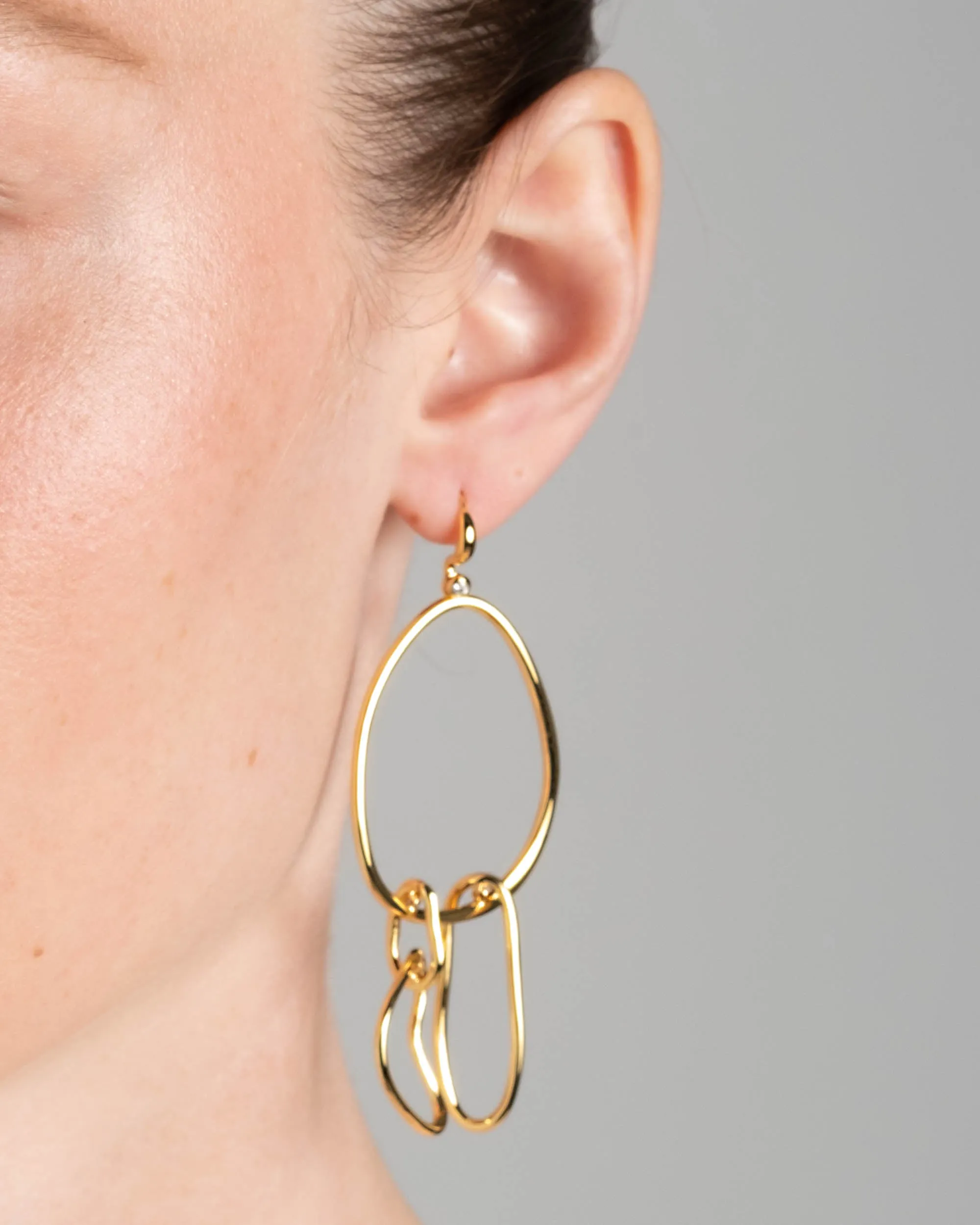 Twisted Gold Large Mobile Earring sold by Alexis Bittar product image thumbnail 2