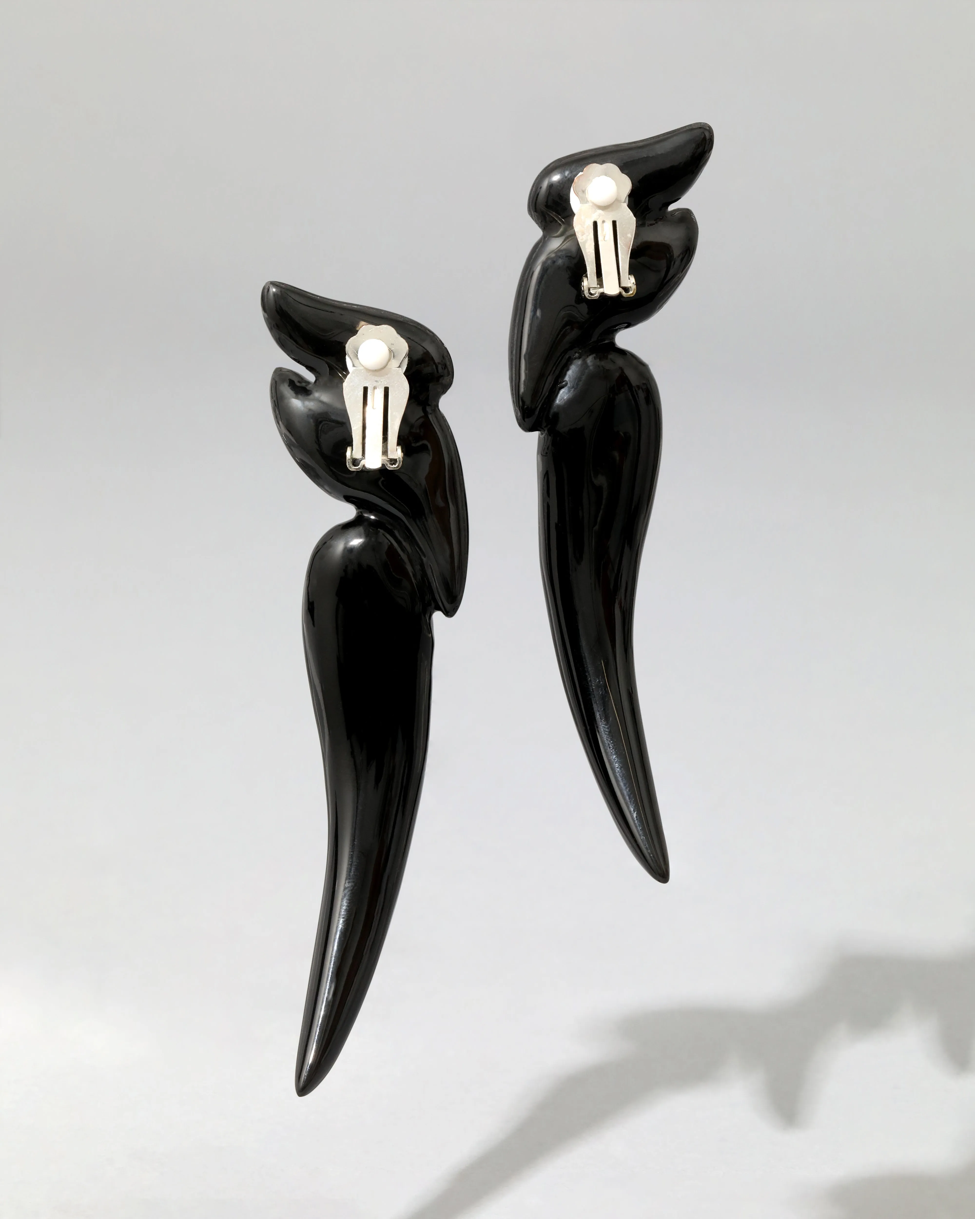 Liquid Lucite Wave Long Clip Earring- Black sold by Alexis Bittar product image thumbnail 4
