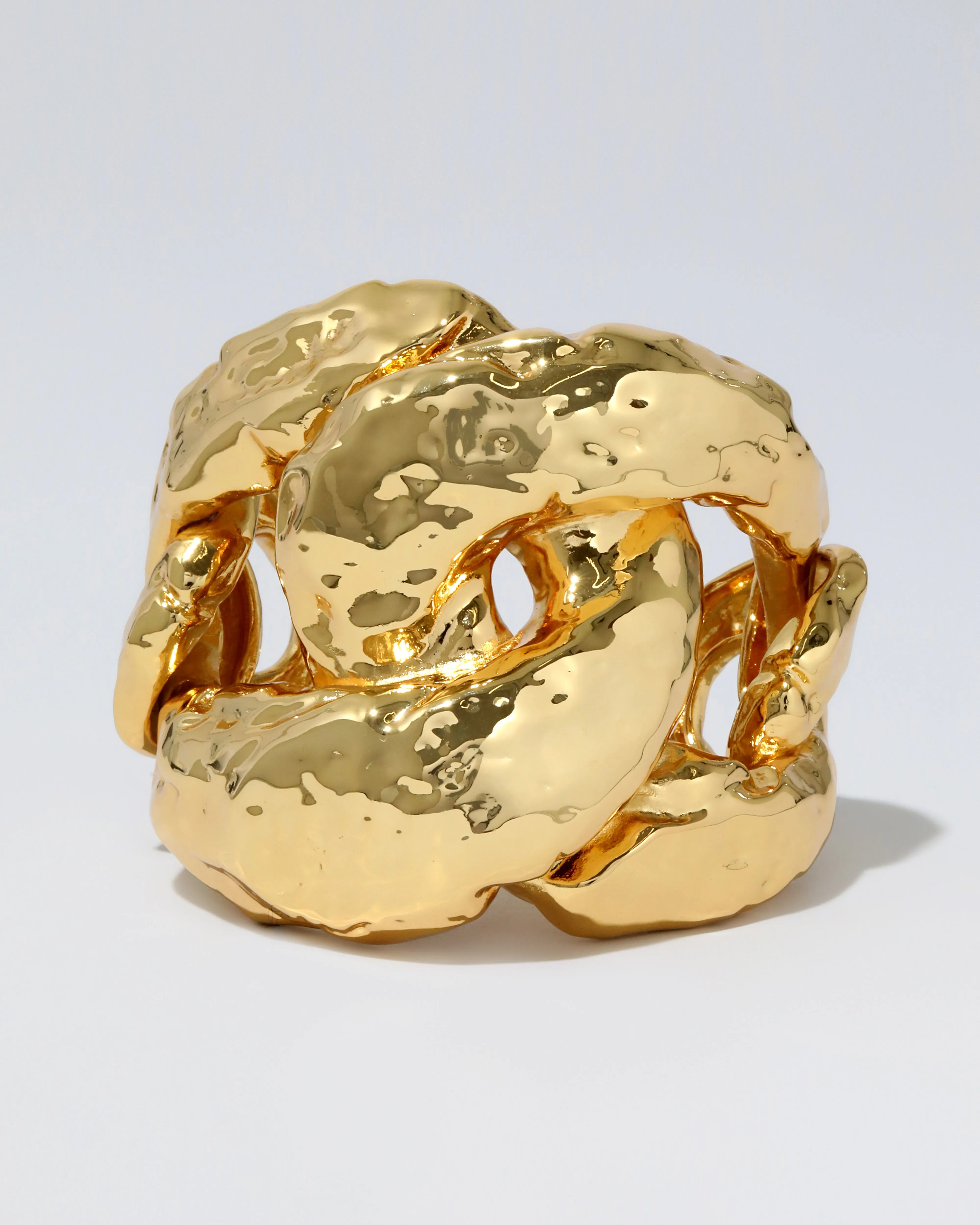 Brut Gold Large Curb Link Cuff Bracelet sold by Alexis Bittar