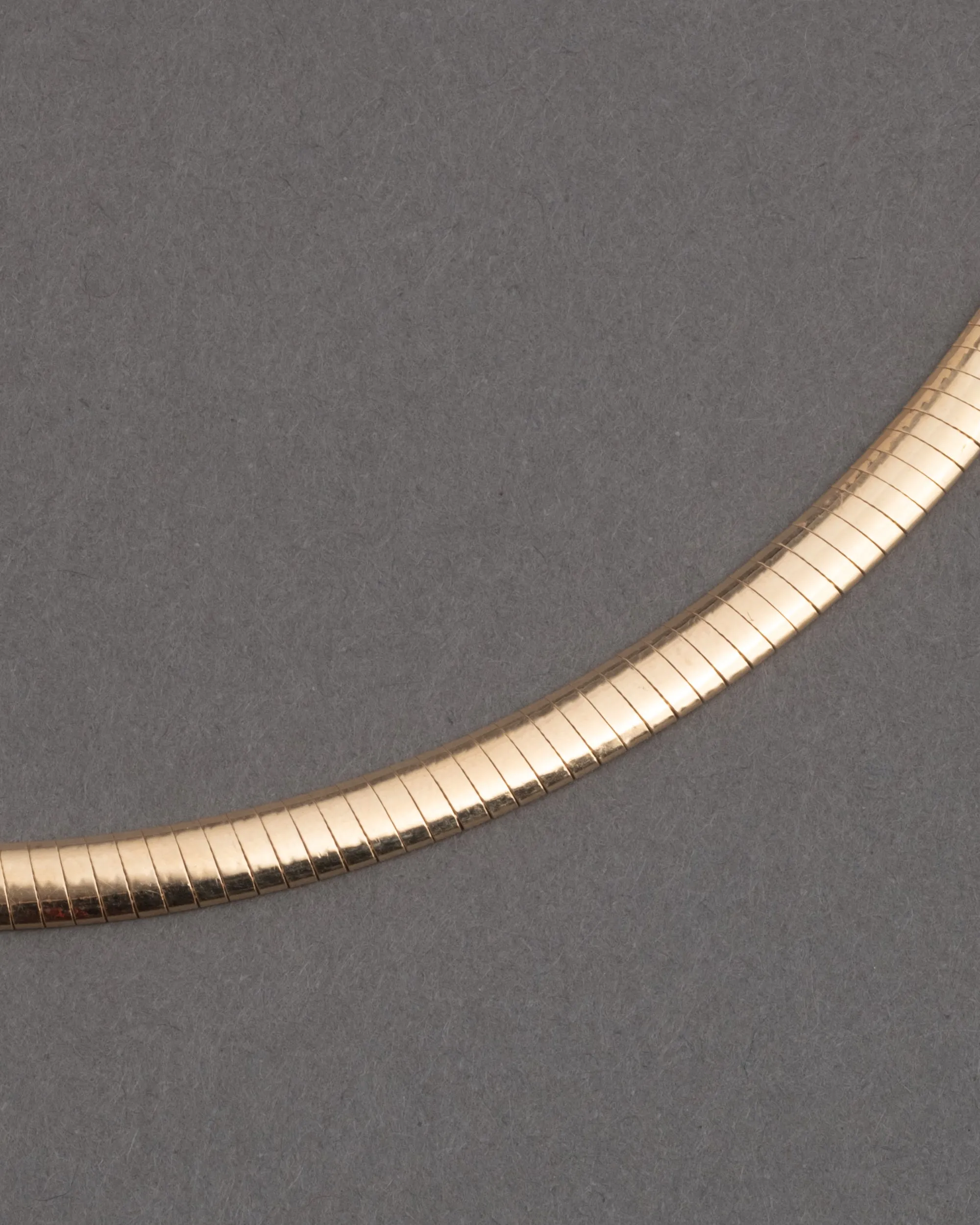 Vintage 1980s 14k Gold Small Omega Necklace sold by Alexis Bittar product image thumbnail 2