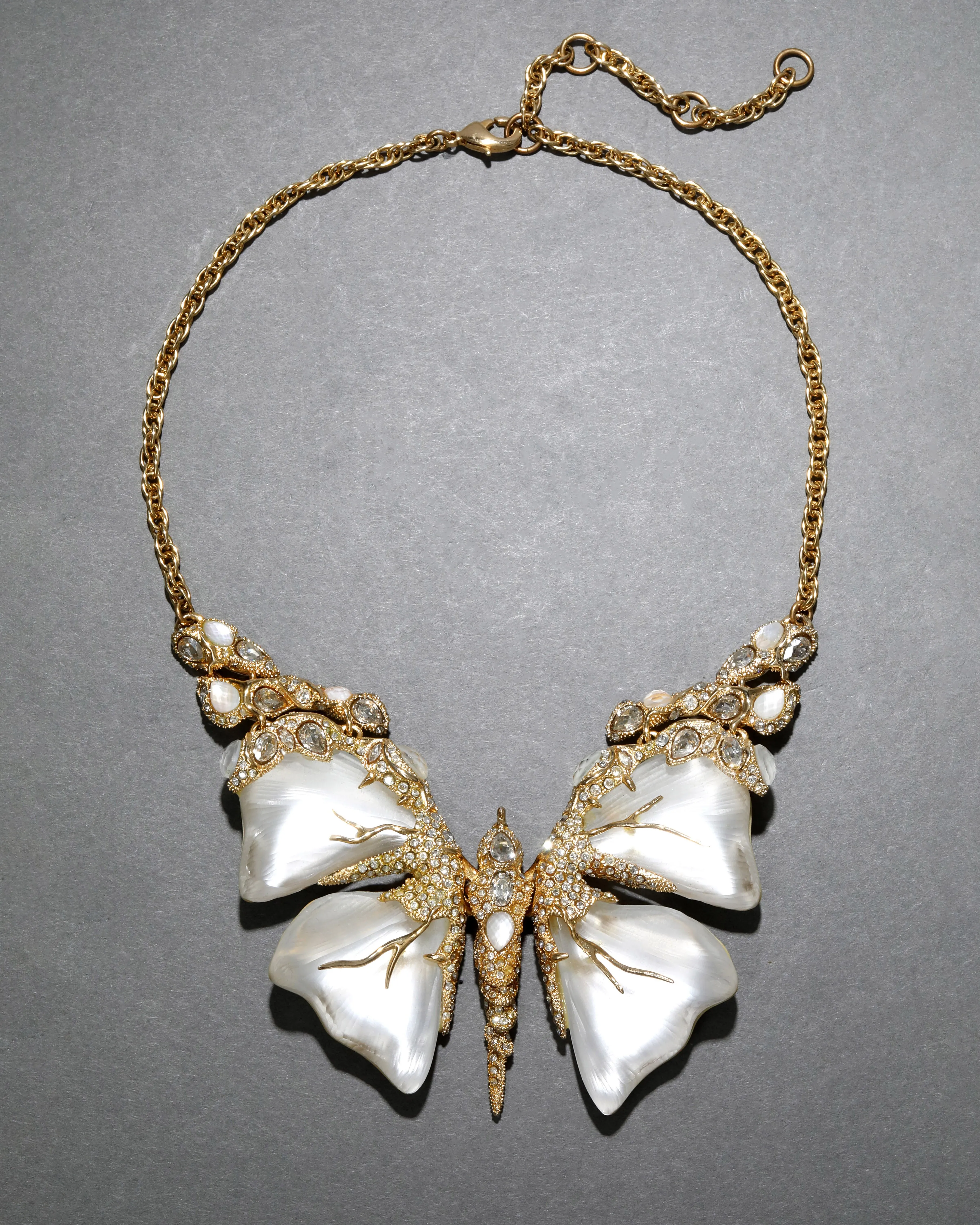 Archive Jardin Mystère Lucite Butterfly Bib Necklace sold by Alexis Bittar