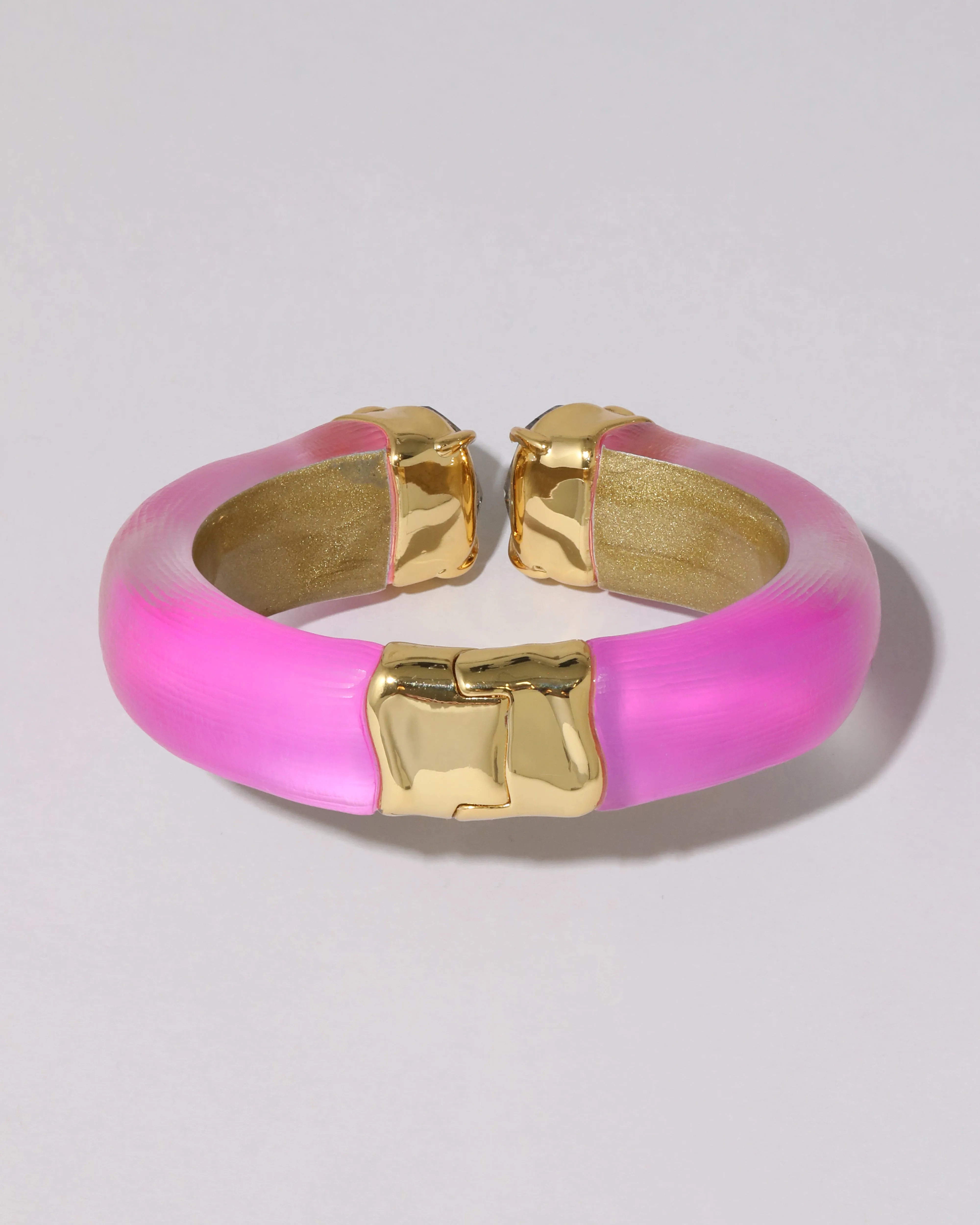 Bonbon Crystal Lucite Hinge Bracelet- Azalea sold by Alexis Bittar product image thumbnail 3