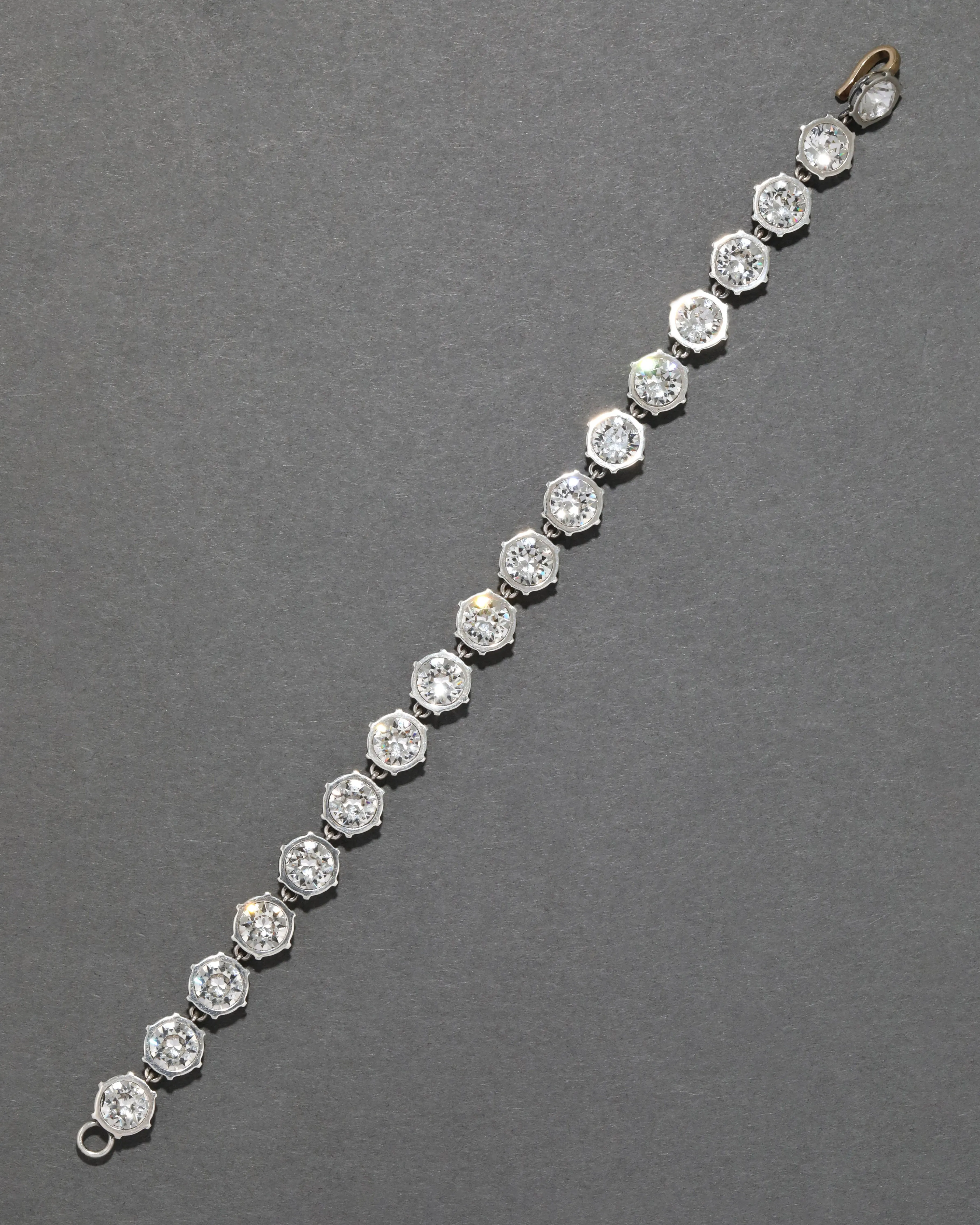 Sterling Silver & 14k Gold Cut Luminous Crystal Tennis Bracelet sold by Alexis Bittar product image thumbnail 3