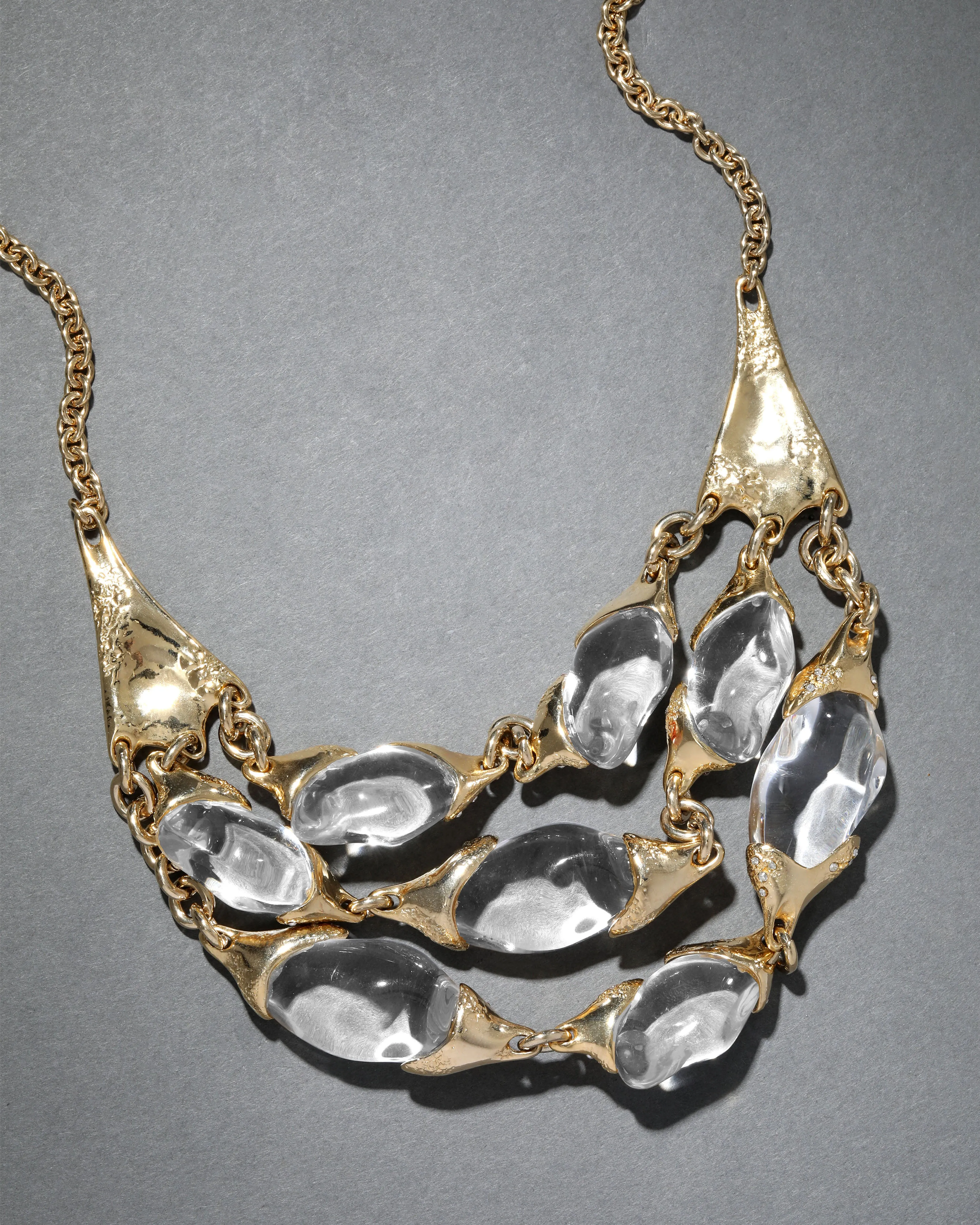 Archive Liquid Clear Lucite Bib Necklace sold by Alexis Bittar product image thumbnail 2