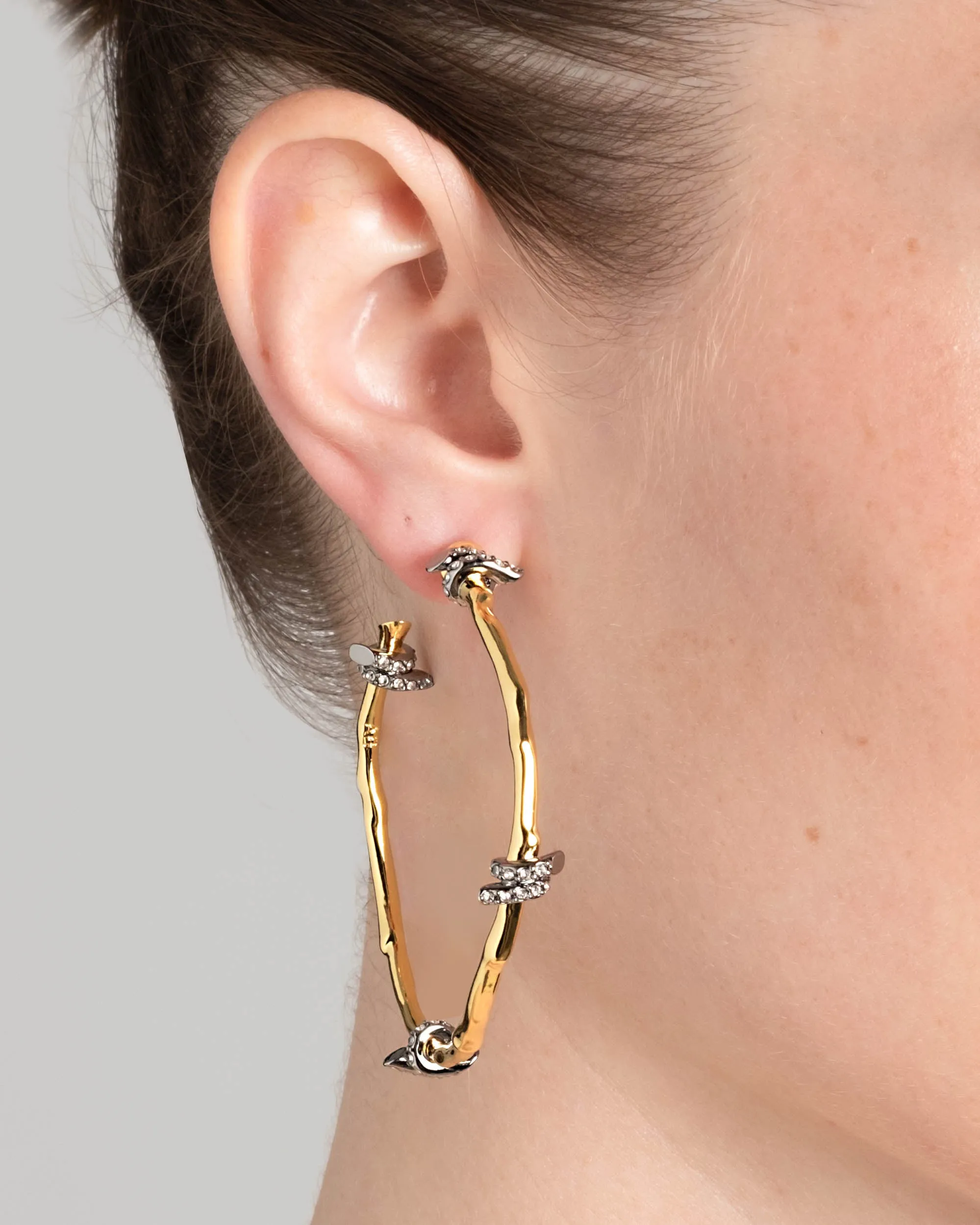 Barbed Wire Hoop Earring- Gold sold by Alexis Bittar product image thumbnail 2