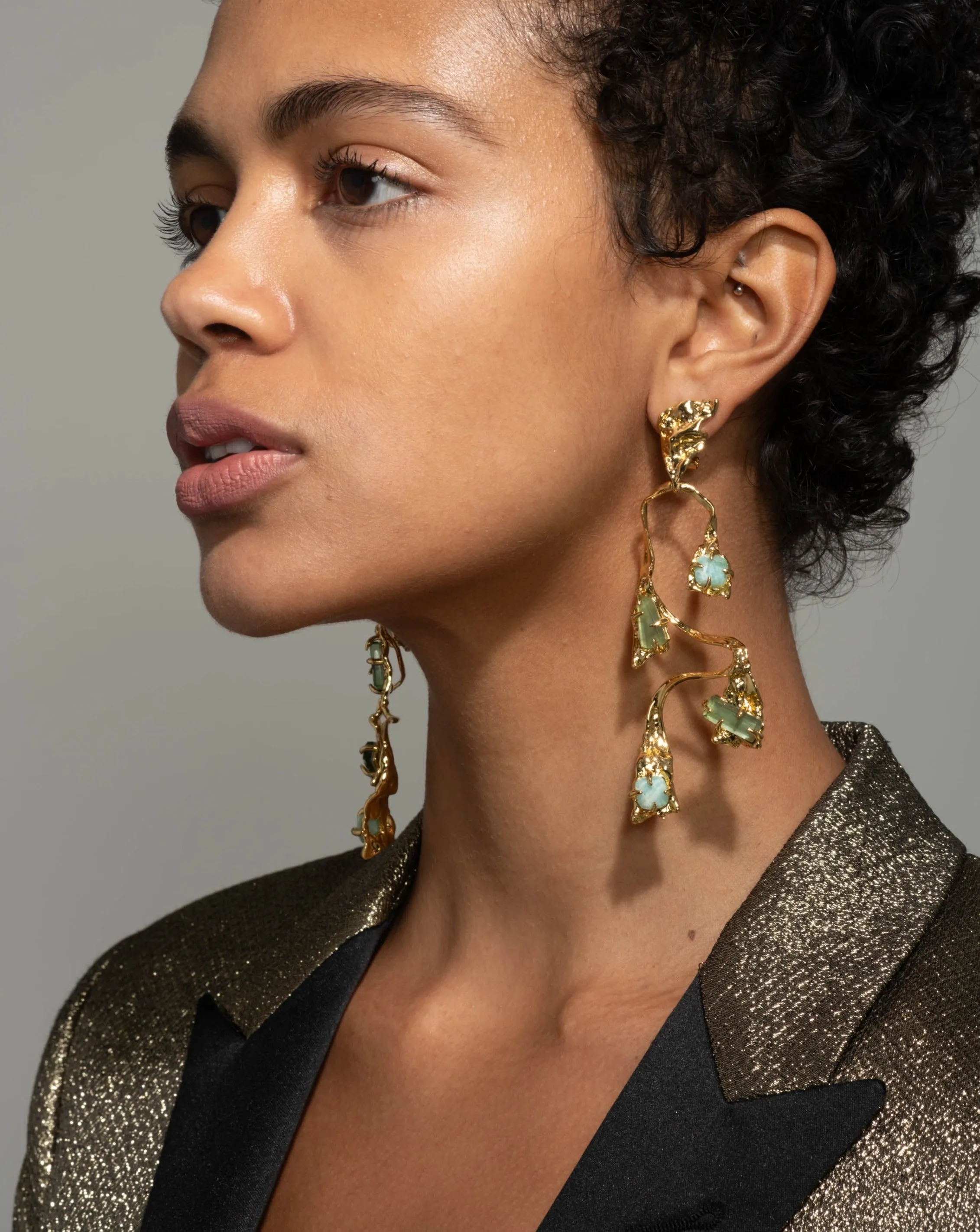 Mobile Amazonite Large Balance Earring sold by Alexis Bittar product image thumbnail 2