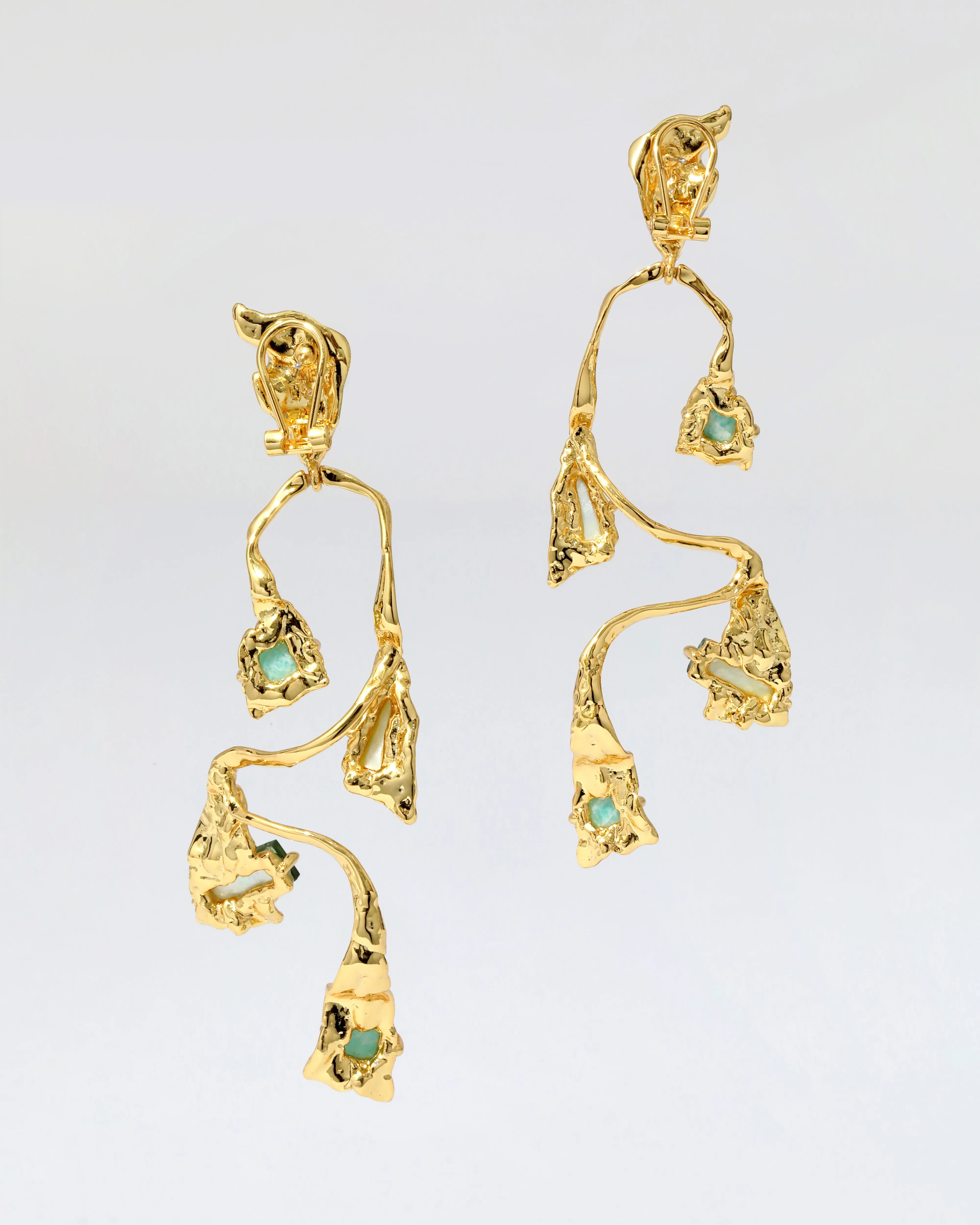 Mobile Amazonite Large Balance Earring sold by Alexis Bittar product image thumbnail 3