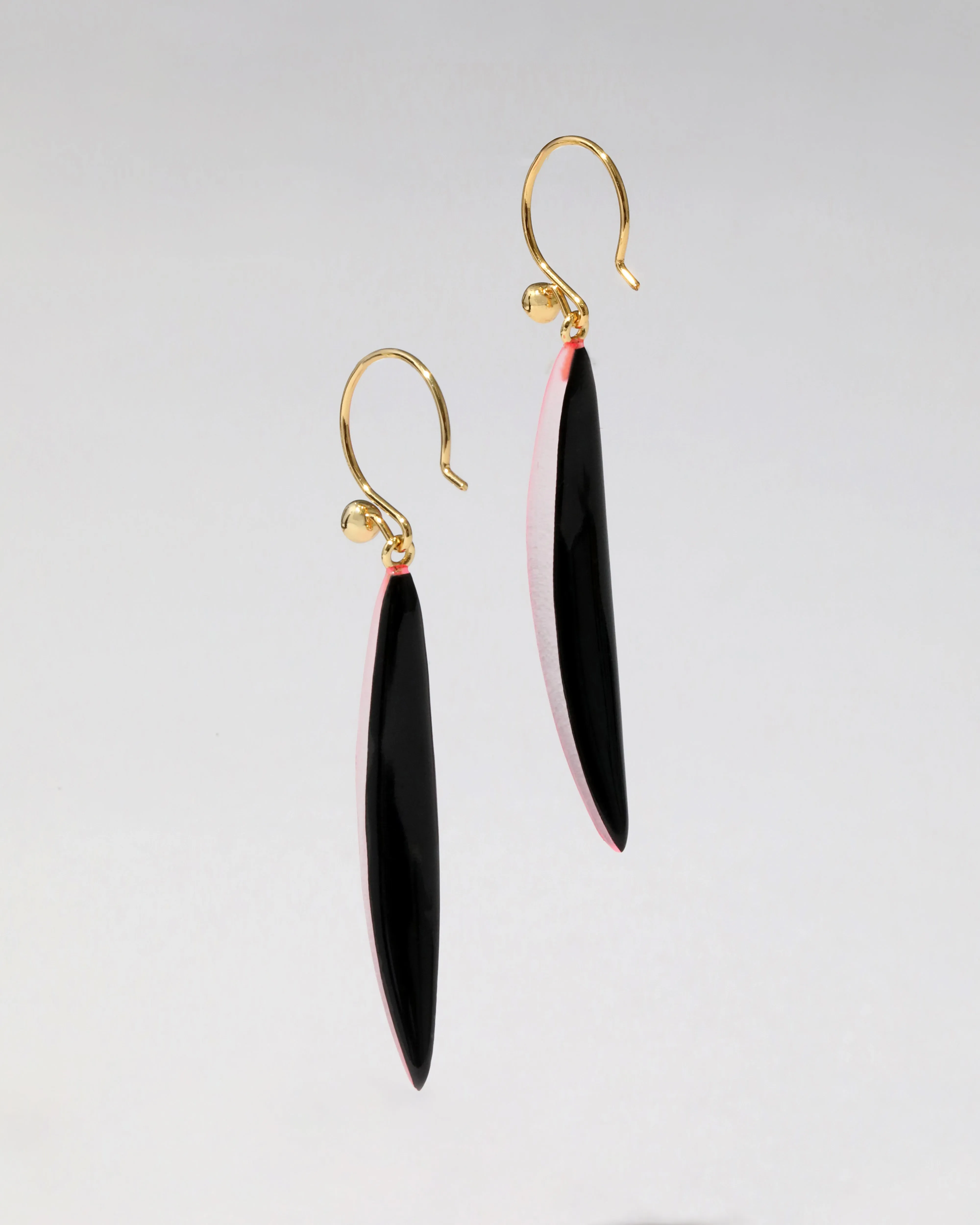 Lucite Sliver Wire Earring- Neon Pink sold by Alexis Bittar product image thumbnail 3