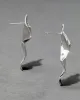 Crumpled Small Post Earring - Silver sold by Alexis Bittar